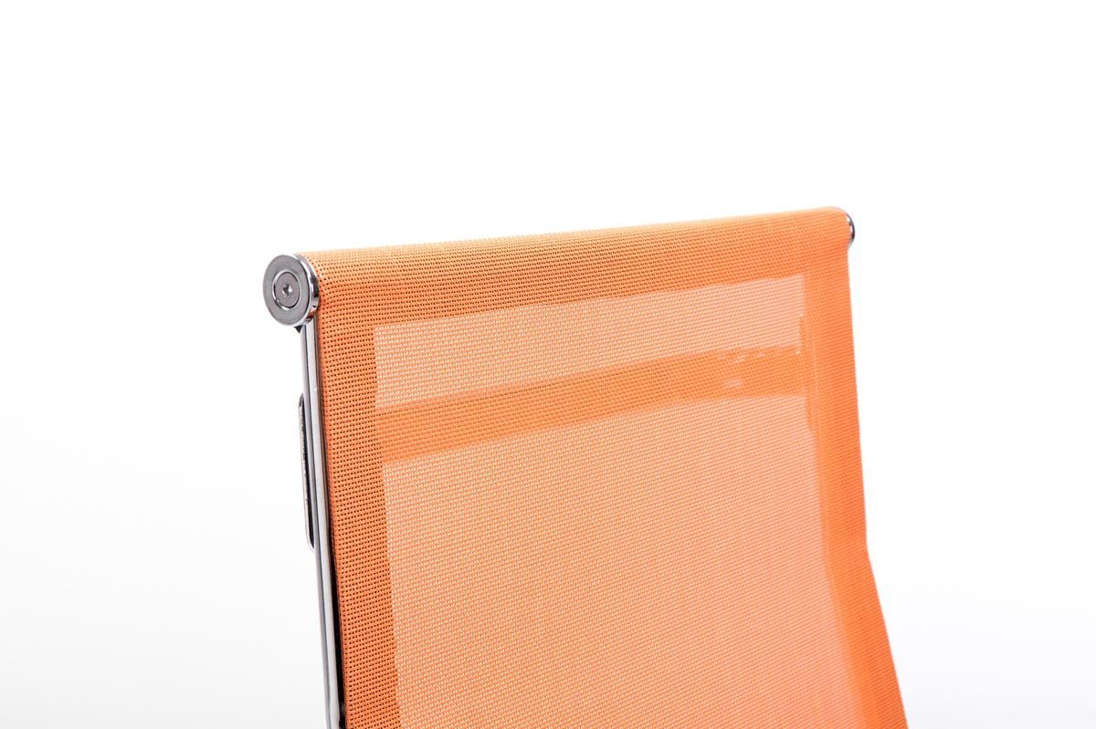 Brent Netzbezug hochwertig Metall orange gepolsterter Gestell: - chrom - (Küchenstuhl TPFLiving Besucherstuhl Sitzfläche Esszimmerstuhl - Konferenzstuhl mit Wohnzimmerstuhl), Sitzfläche: - Two