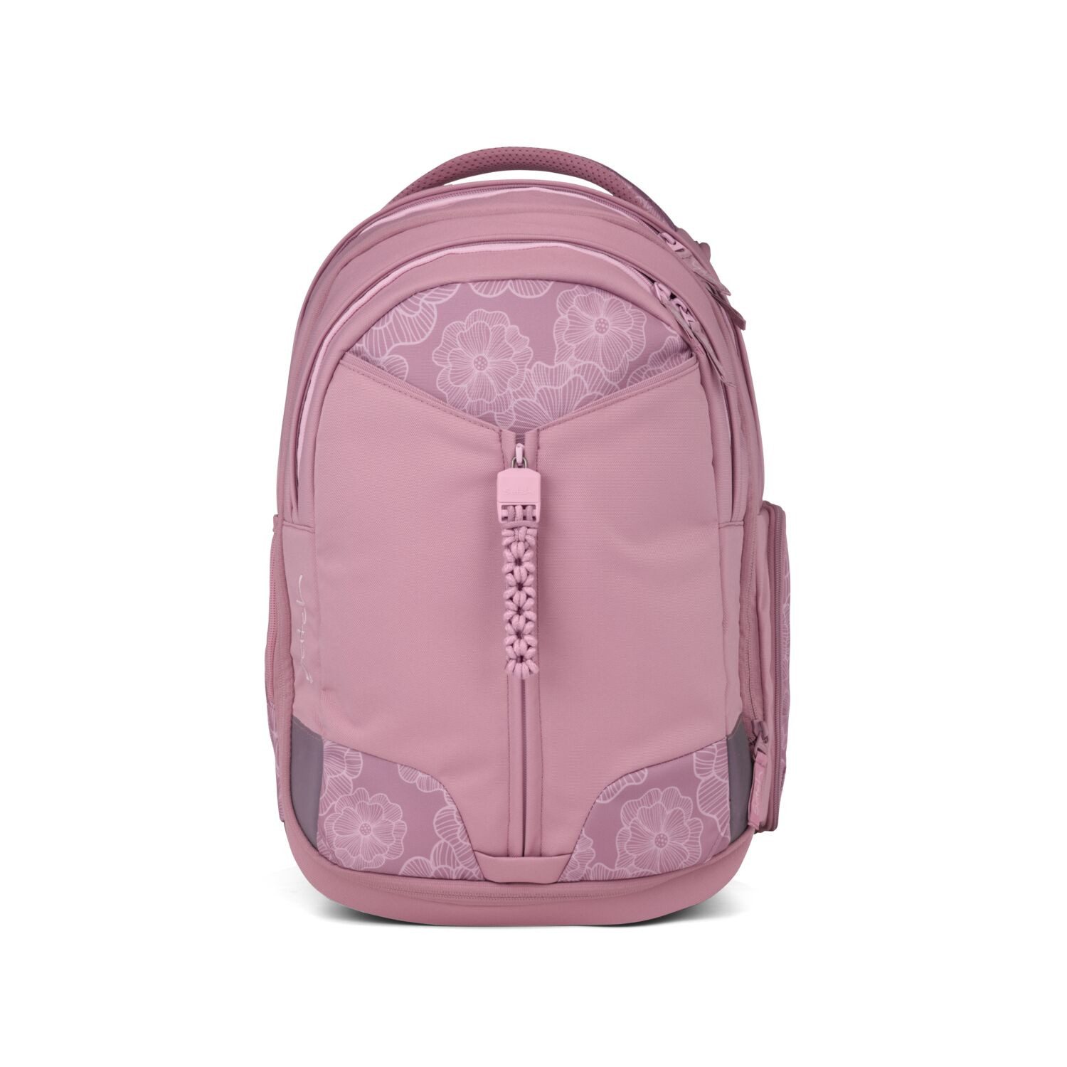 Satch Schulranzen Schulrucksack-Set MATCH Magnolia Dream 3-teilig (3-teilig), Schulranzen, ergonomisch, 30 + 5 Liter, 4 Fächer