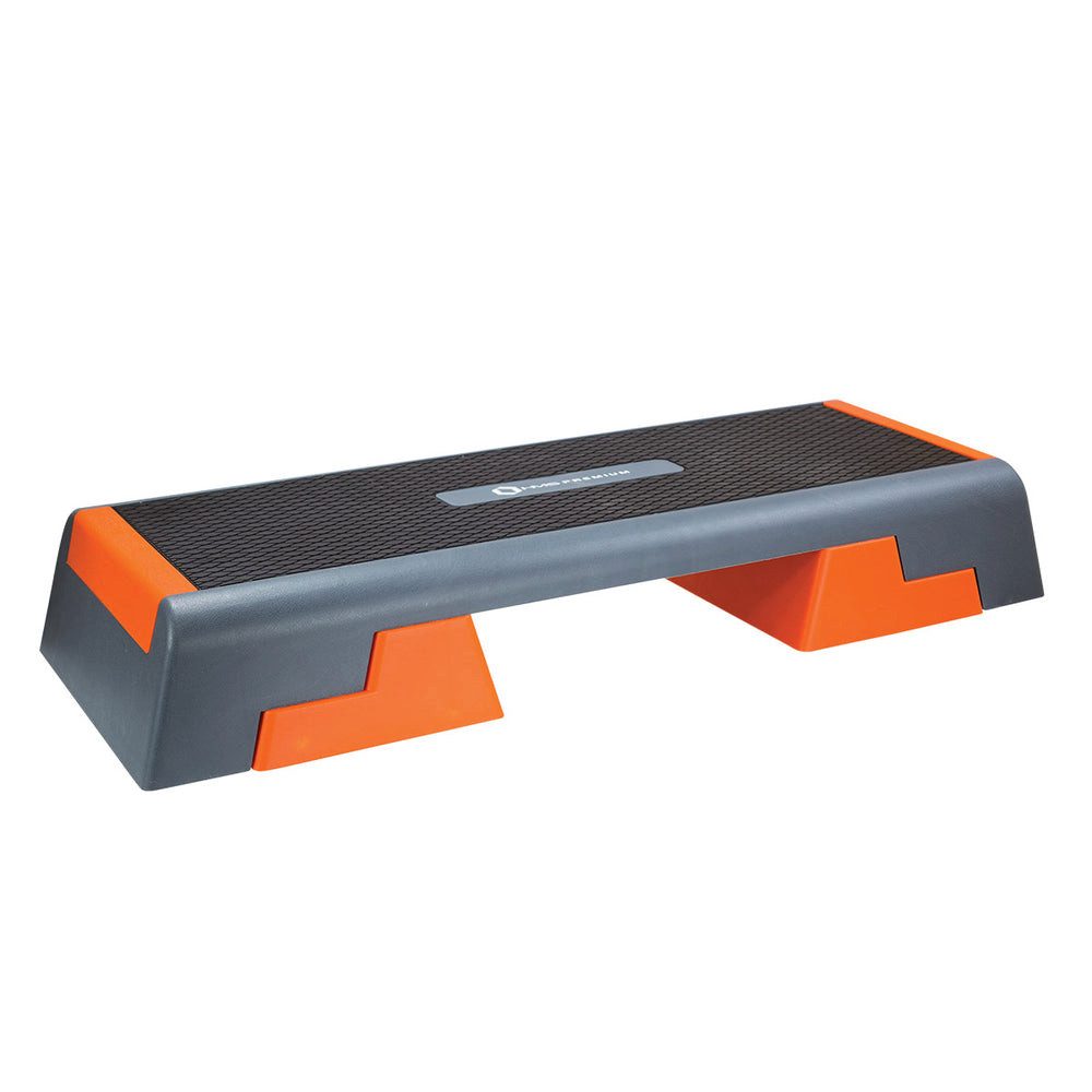HMS Stepper Steppbrett Aerobicboard Fitnesstrainer (Spar-Set, 1-tlg., 97 x 35 cm rutschfest), 3-stufig höhenverstellbar, rutschfest, bis 300 kg
