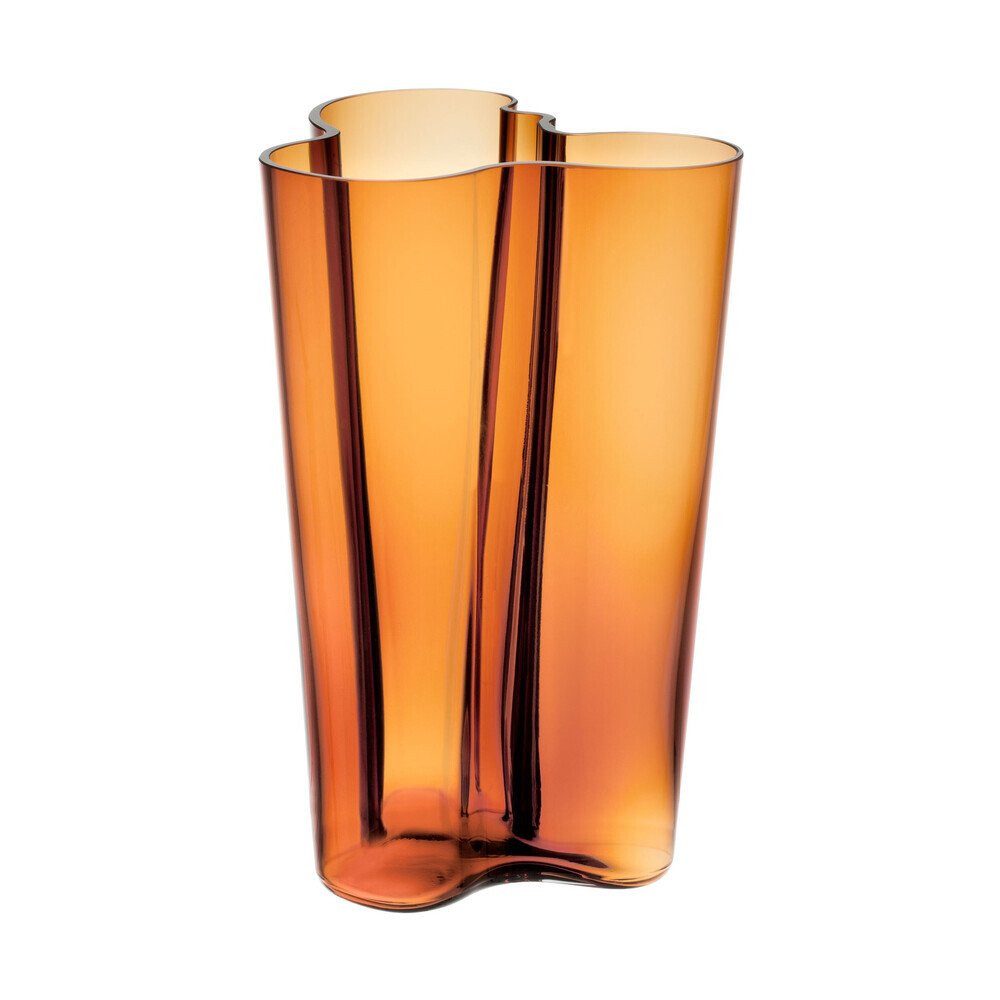 IITTALA Tischvase Vase 25 cm Alvar Aalto Kupfer (1 St), Vase, 17,00cm, Glas