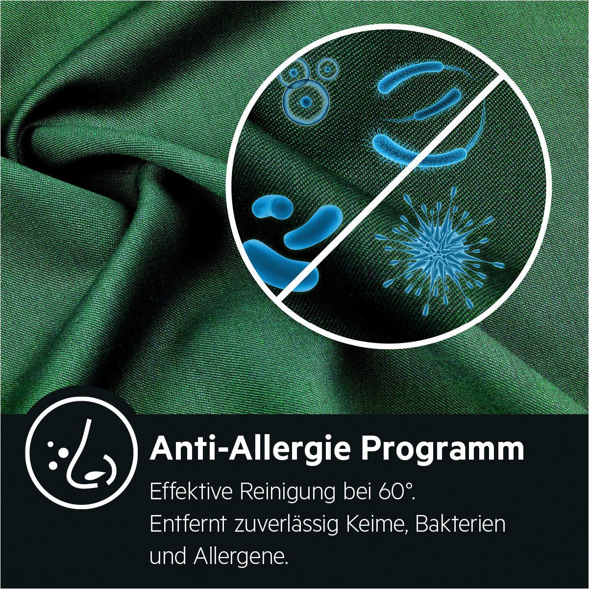 AEG Waschmaschine Serie 6000 Hygiene-/ mit U/min, Programm Dampf 1400 ProSense-Technologie mit kg, 8 L6FA48FL, Anti-Allergie