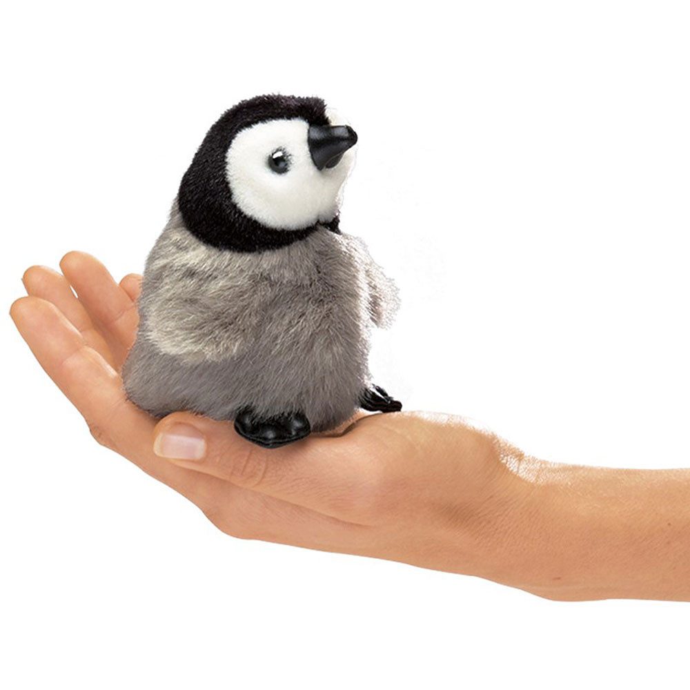 Folkmanis Handpuppen Fingerpuppe Folkmanis Fingerpuppe Vogel, mini Kaiserpinguin 2680 (Packung)