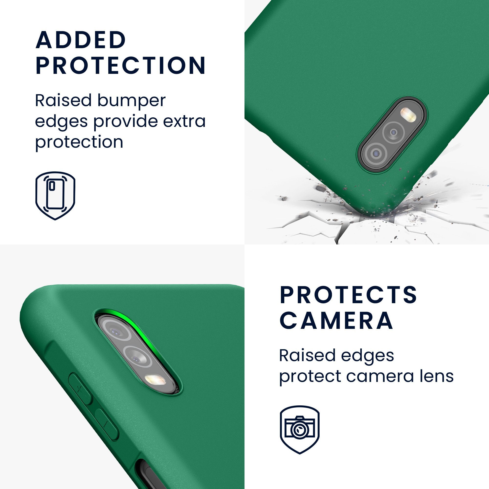 kwmobile Handyhülle Hülle für Samsung Galaxy Xcover Pro, Hülle Silikon - Soft Handyhülle - Handy Case Cover