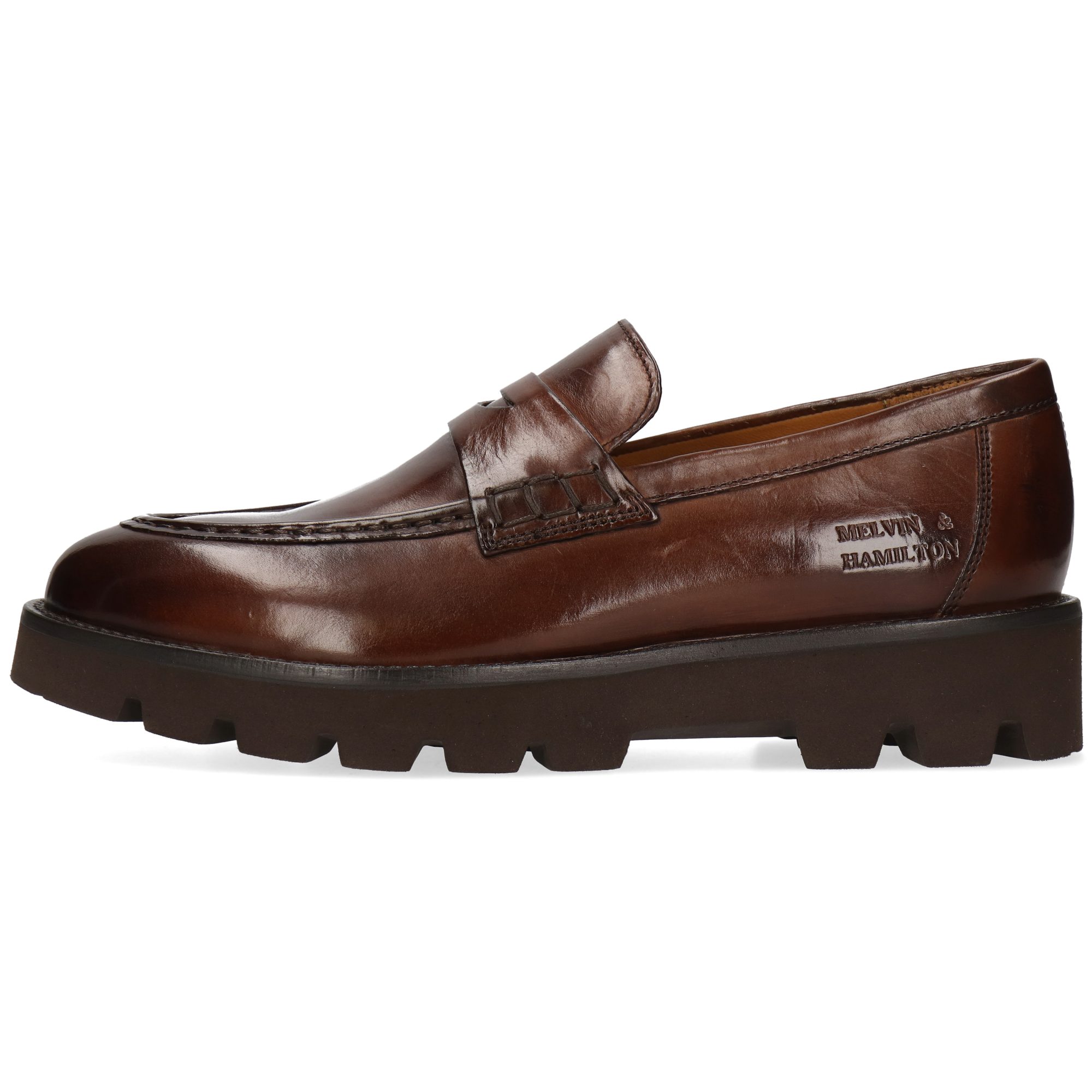 Melvin & Hamilton Jade 6 Leder-Loafers für Damen Loafer Plateausohlen, Echtes Leder, Vegetabile Gerbung