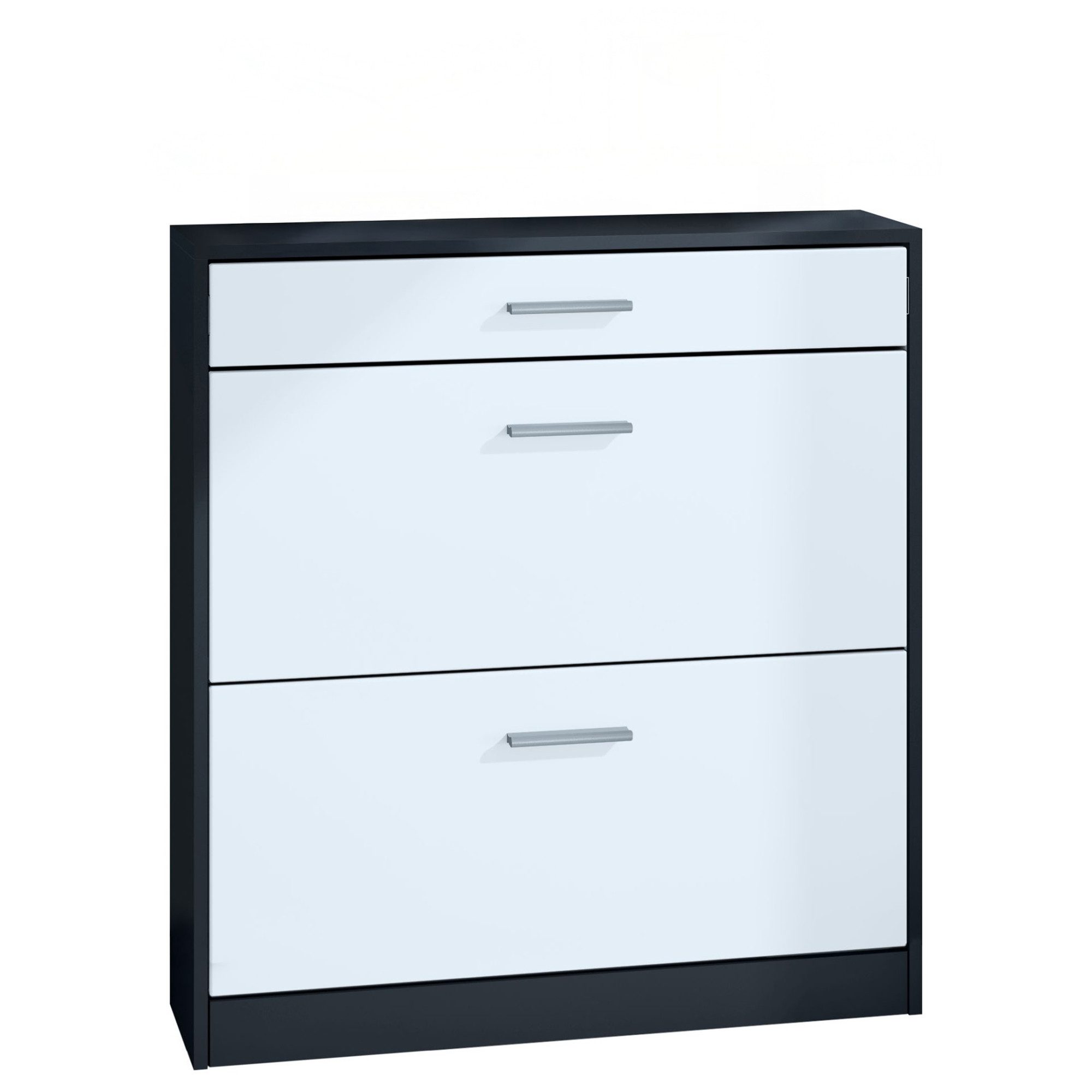 InnoFurn Schuhschrank Roma Schuhkipper (schmaler Flurschrank) Platzsparender Schuhkipper Flurschrank für Diele Flur Garderobe