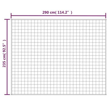 Einziehdecke, Gewichtsdecke Blau 235x290 cm 11 kg Stoff Therapie Bettdecke Einschlaf, vidaXL