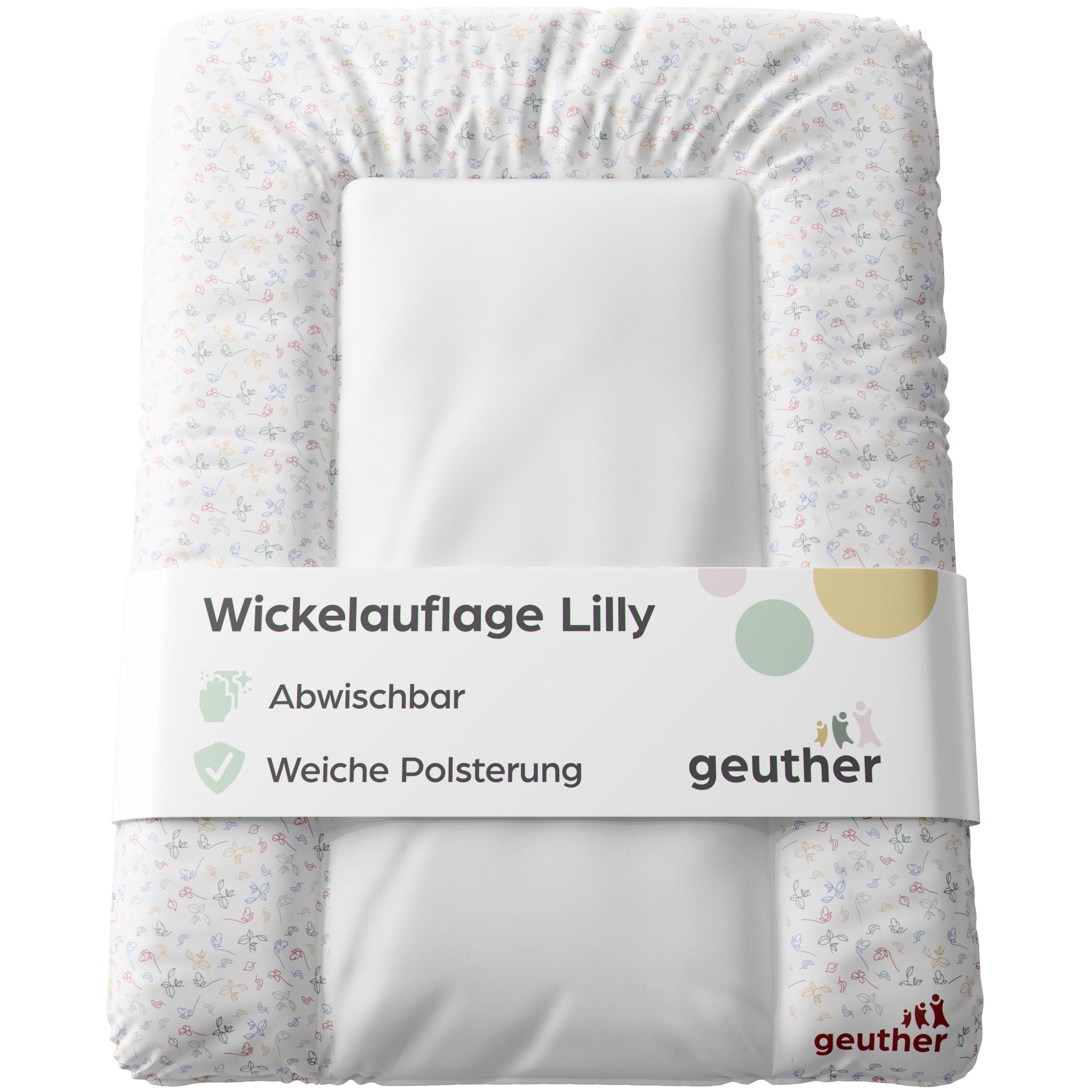 Geuther Wickelauflage Wickelauflage Lilly Wickelunterlage Wickelmulde, Made in Europe