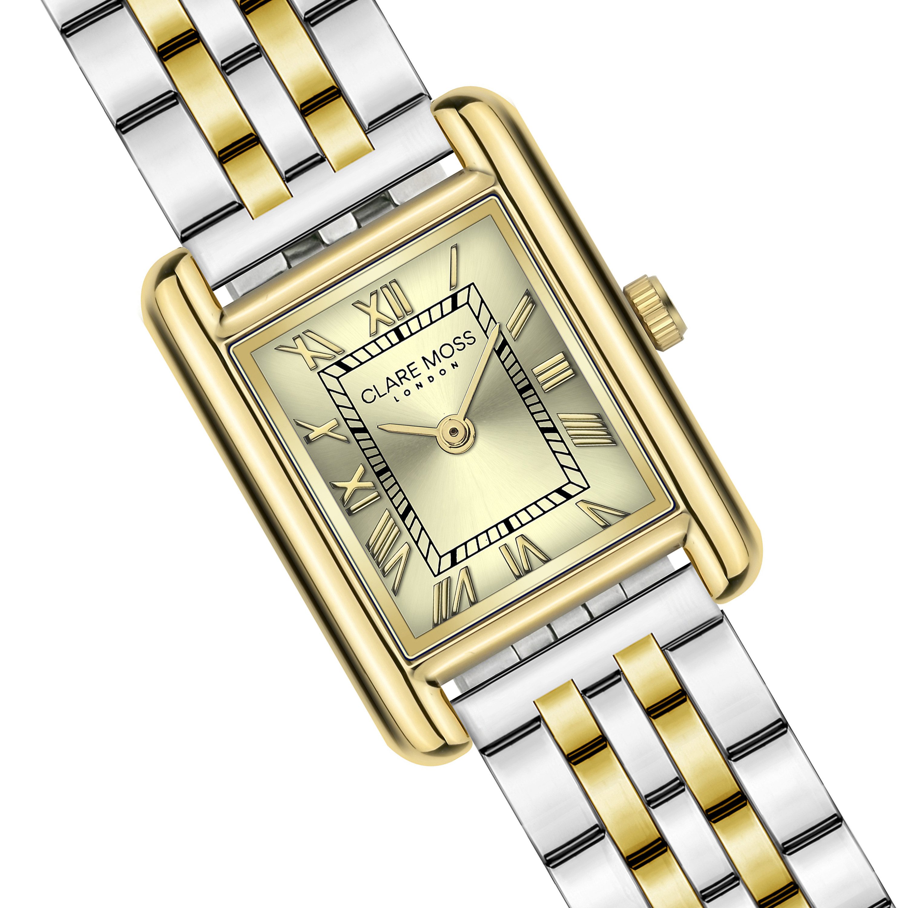 CLARE MOSS Quarzuhr CMD4-B294S Magnolia Gold&Silver Link