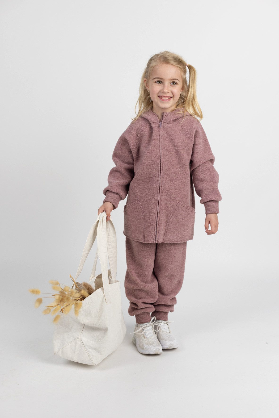 Engel Naturkleidung Wolljacke Baby-Kapuzenjacke, Walk mit Kapuze