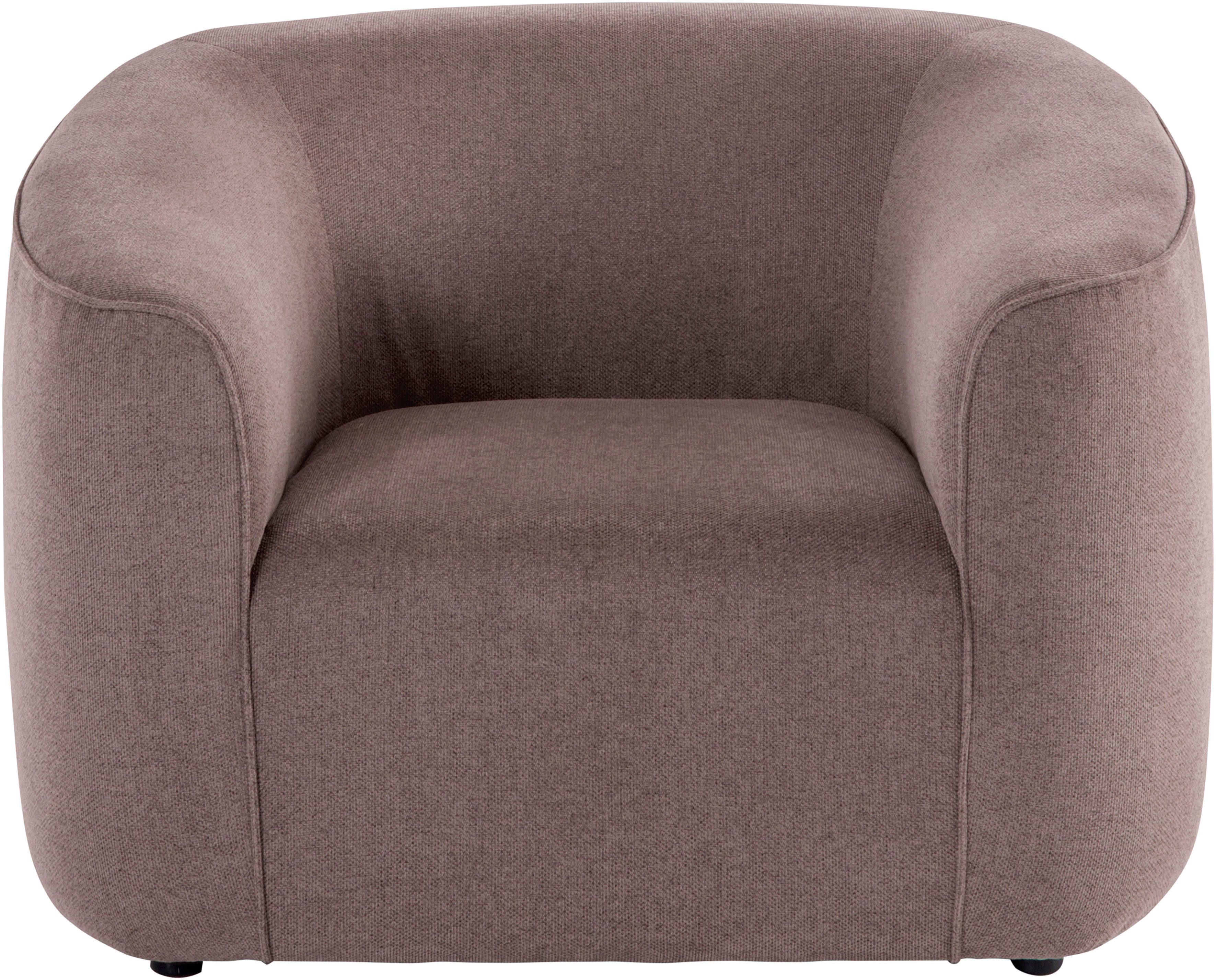LeGer Home by Lena Gercke Sessel LYZA Relaxsessel, Loungesessel, Maße B/T/H: 113/95/71 cm, organische Form, mit Wellenunterfederung, gemütlich und modern – Bild 2 von 5