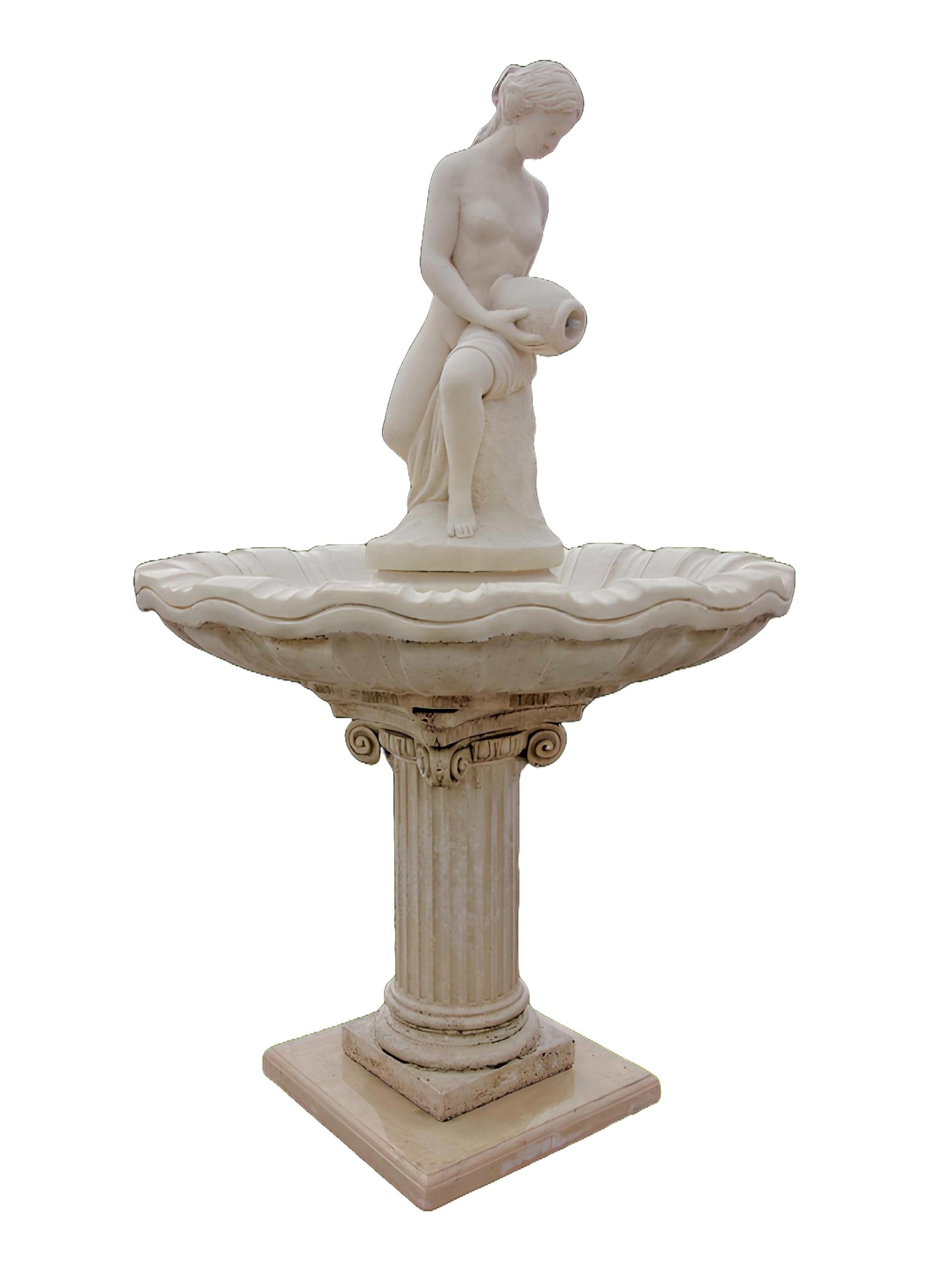 Xlmoebel Gartenbrunnen Garten-Dekobrunnen mit Fontäne und Zierbrunnen Springbrunnen Vila, (Artikel 1083), Hergestellt in Europa