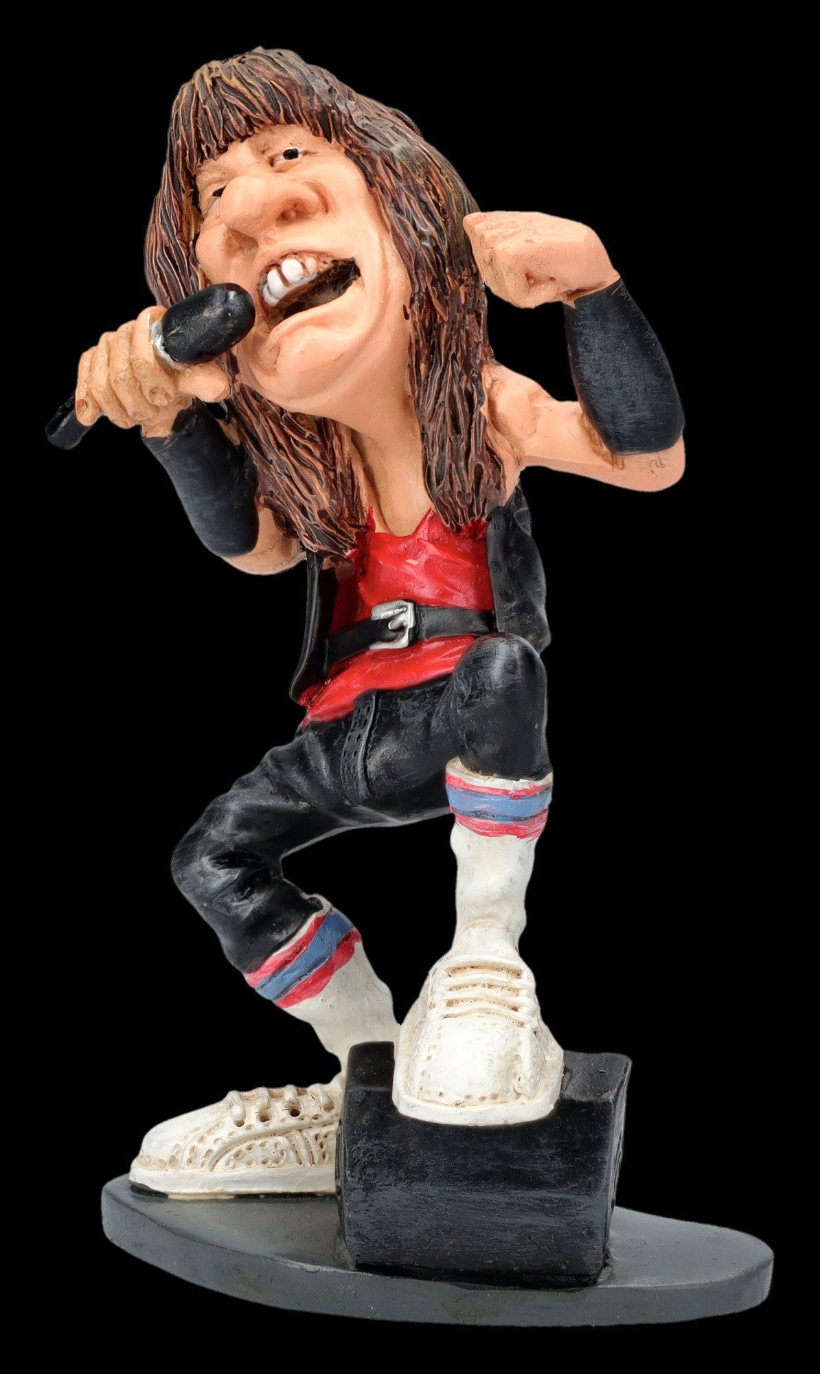 Figuren Shop GmbH Dekofigur Lustige Rockstar Figur - Sänger Bruce - Musiker Warren Stratford Deko