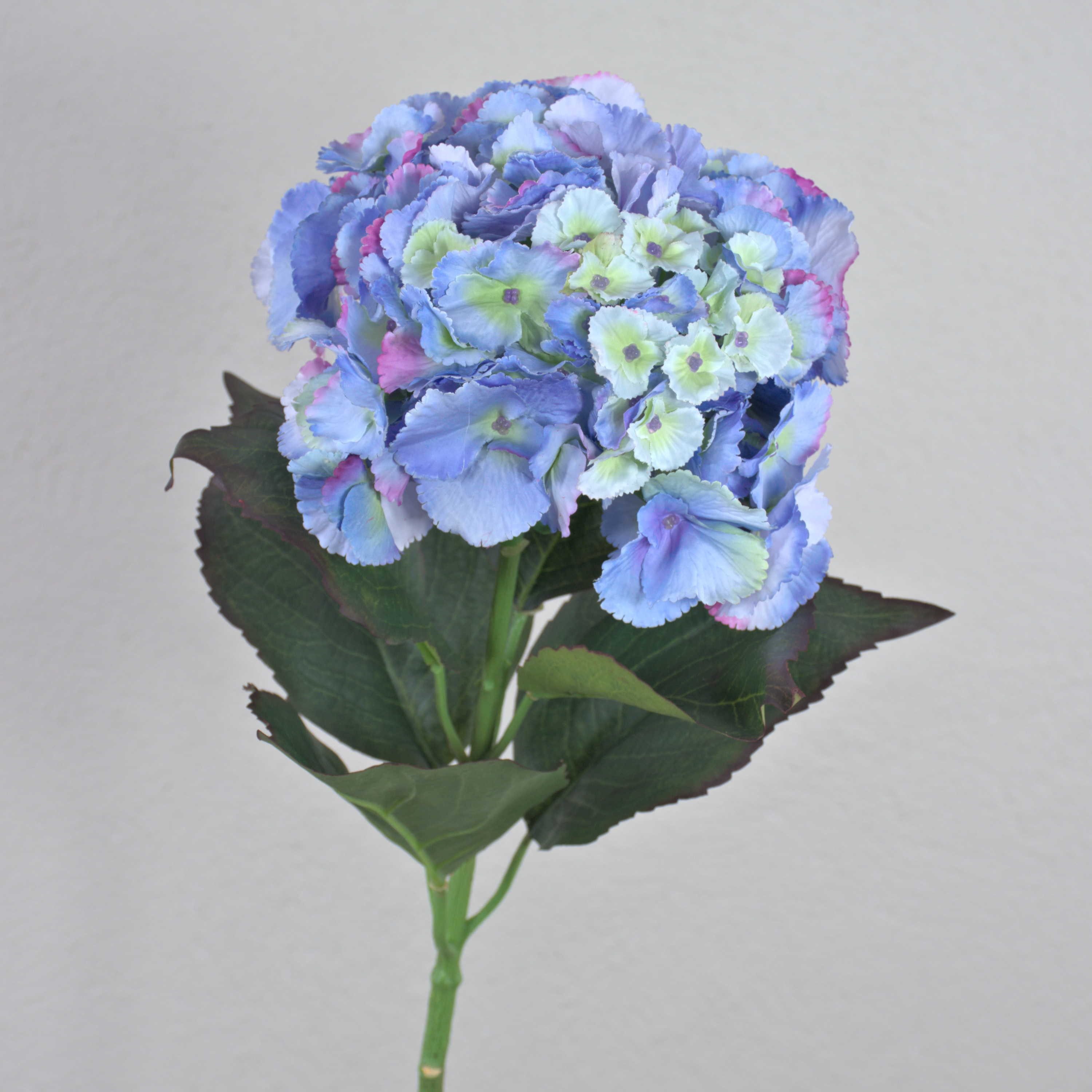 Kunstblume Textilblume Hortensie Angelina, blau-violett, 70cm, Ø23cm Hortensie, artplants, Höhe 70.0 cm