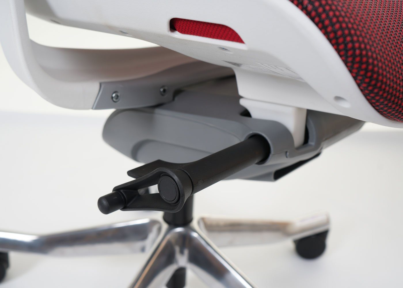 Luftzirkulation Netzbespannung Schreibtischstuhl Höhenverstellbare Adelaide, rot Rückenlehne, MCW | weiß/grau für
