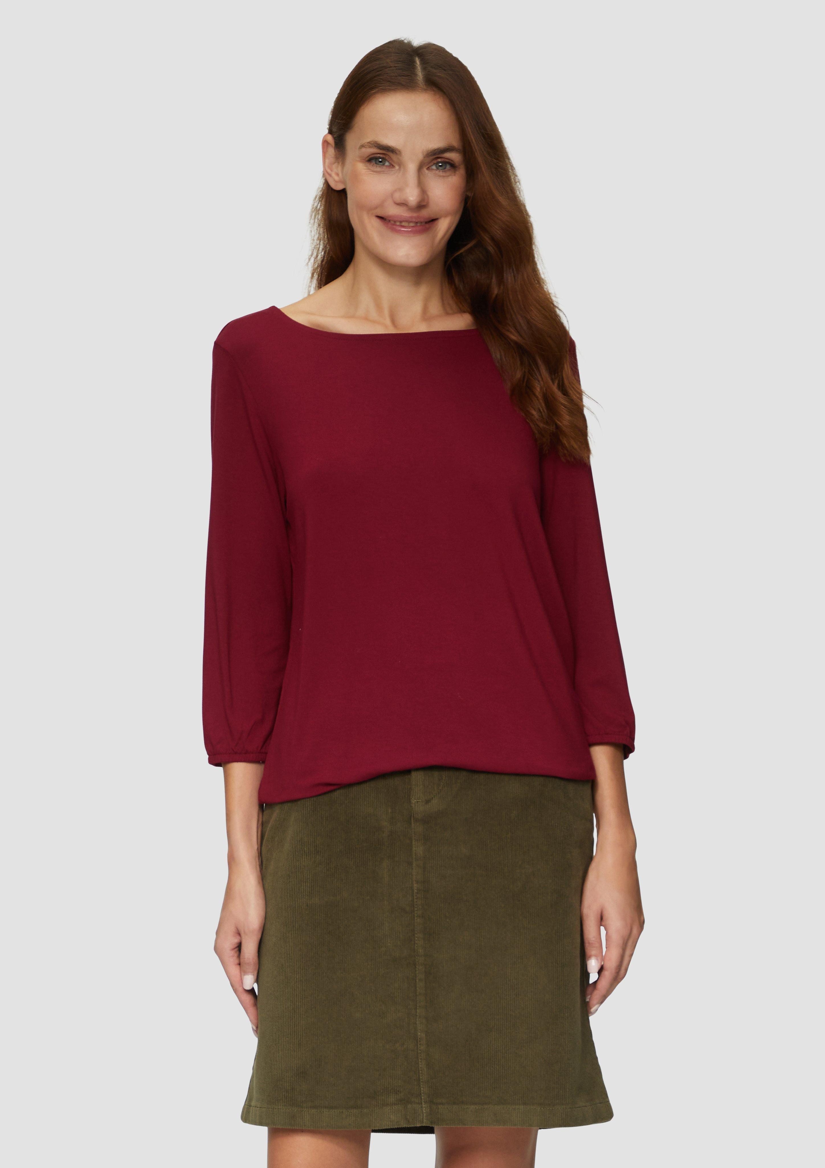 s.Oliver 3/4-Arm-Shirt Shirt mit All-over-Print aus günstig online kaufen