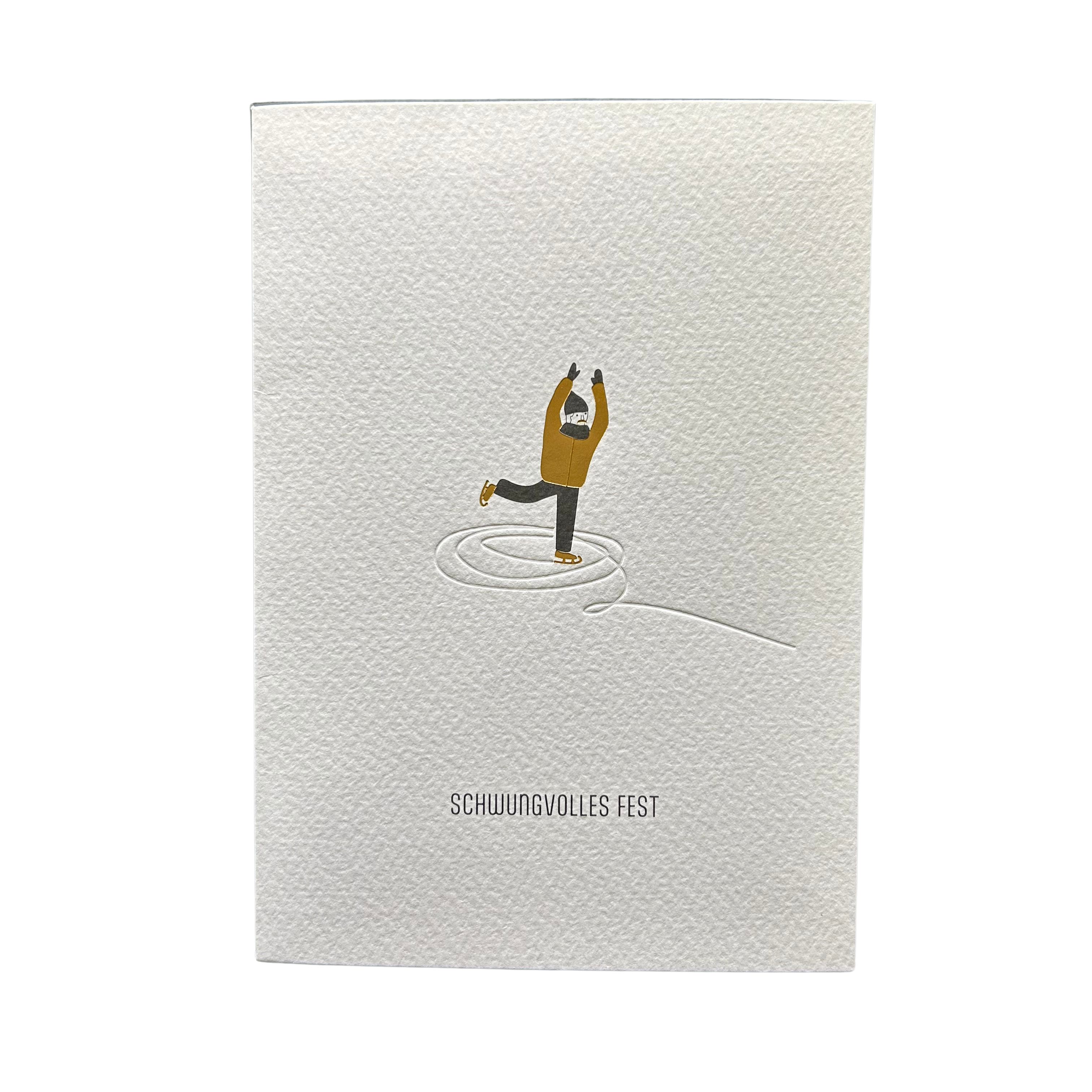 Räder Design Weihnachtskarte Weihnachtskarte Schwungvolles Fest von räder design