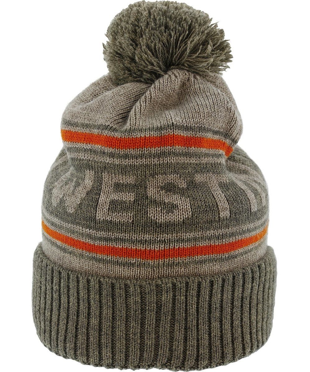 Westin Fishing Bommelmütze Mountain Snowroller warme Mütze - Black, Grey, Patrol, Deep Blue Klassischer Stil mit Jacquard-Strickmuster