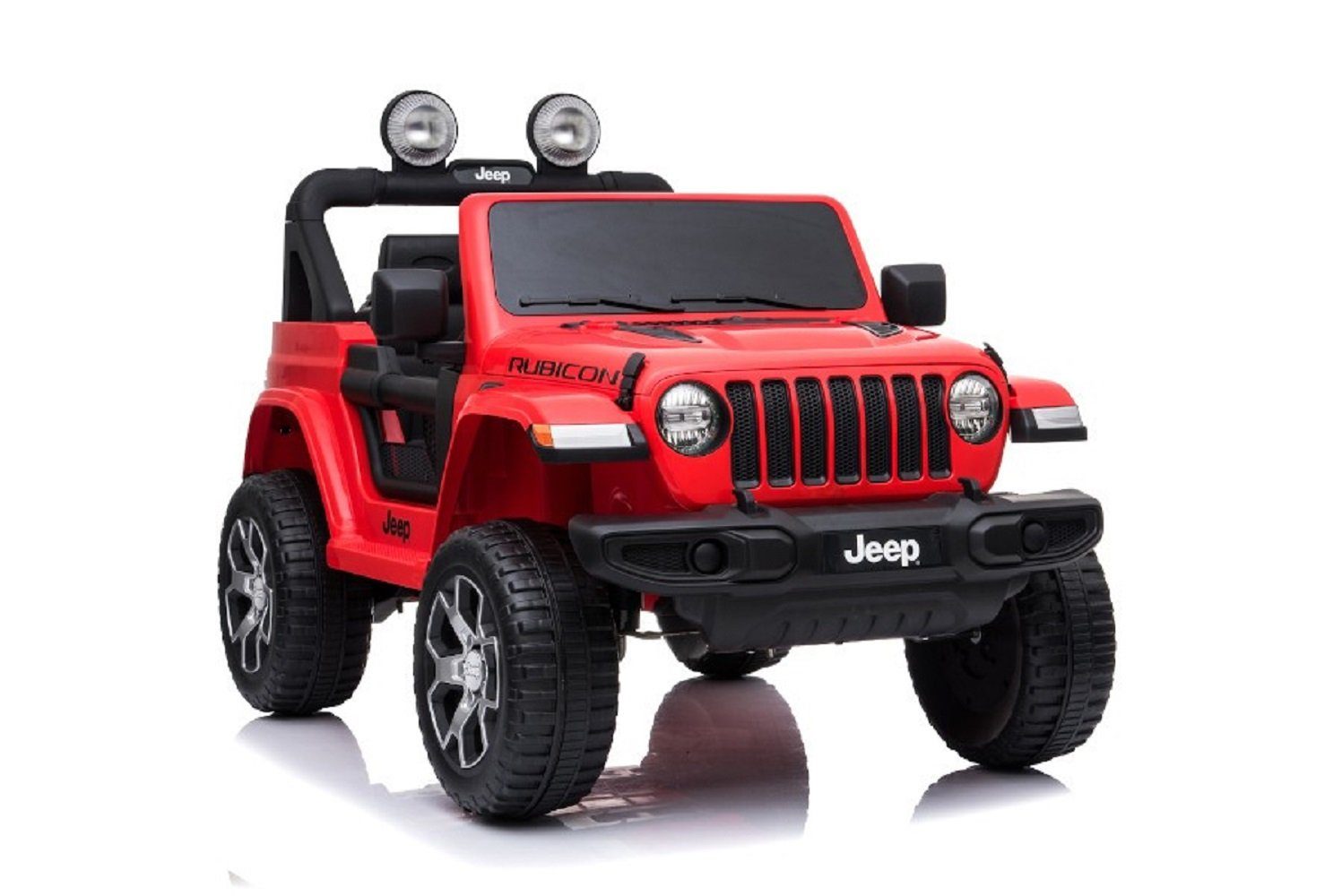 ES-Toys Elektro-Kinderauto Kinder Elektroauto Jeep, Belastbarkeit 40 kg, Wrangler Rubicon EVA Reifen Allrad lizenziert