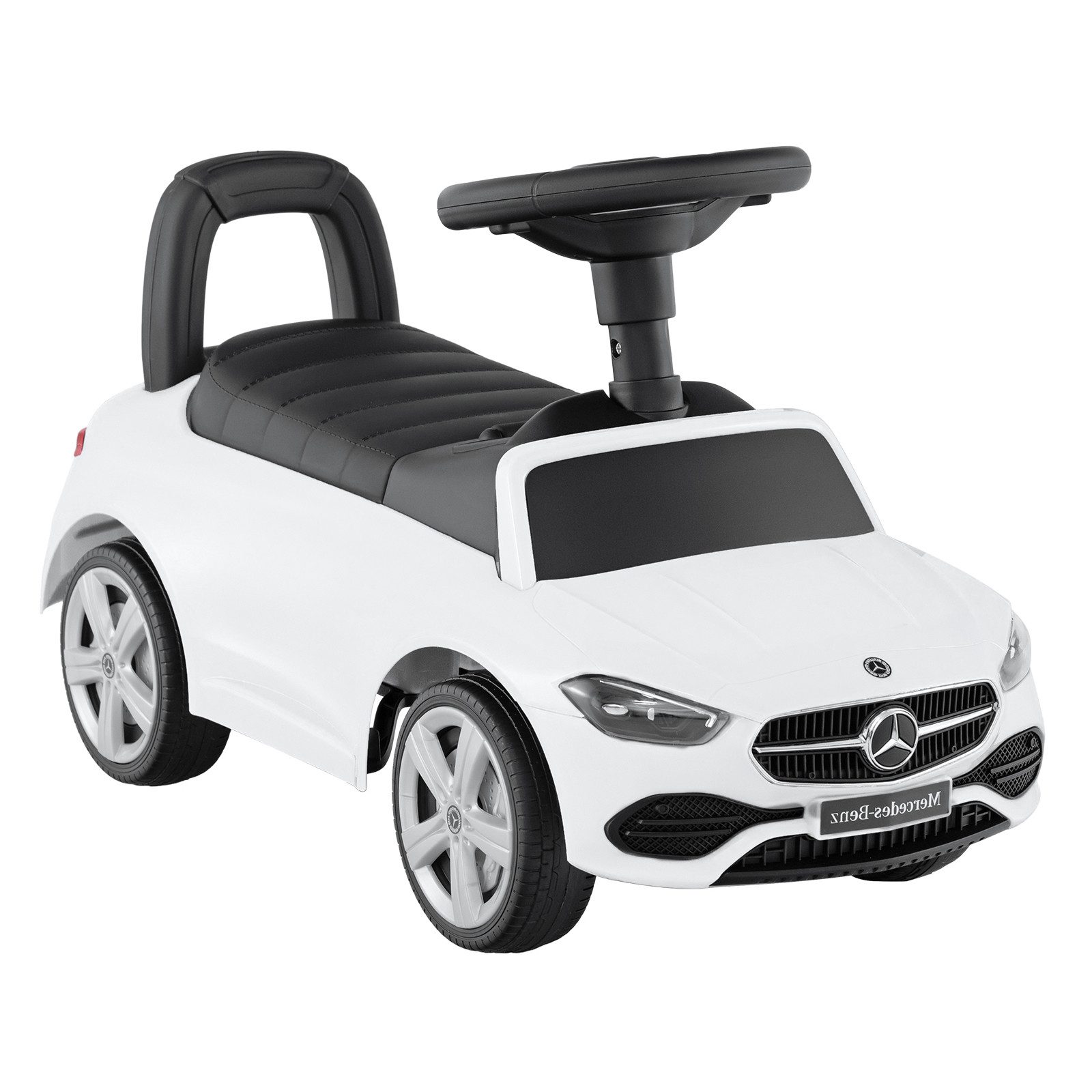 KOMFOTTEU Rutscherauto, Rutschfahrzeu mit Lenkrad, Hupe, Motorgeräusch & Stauraum