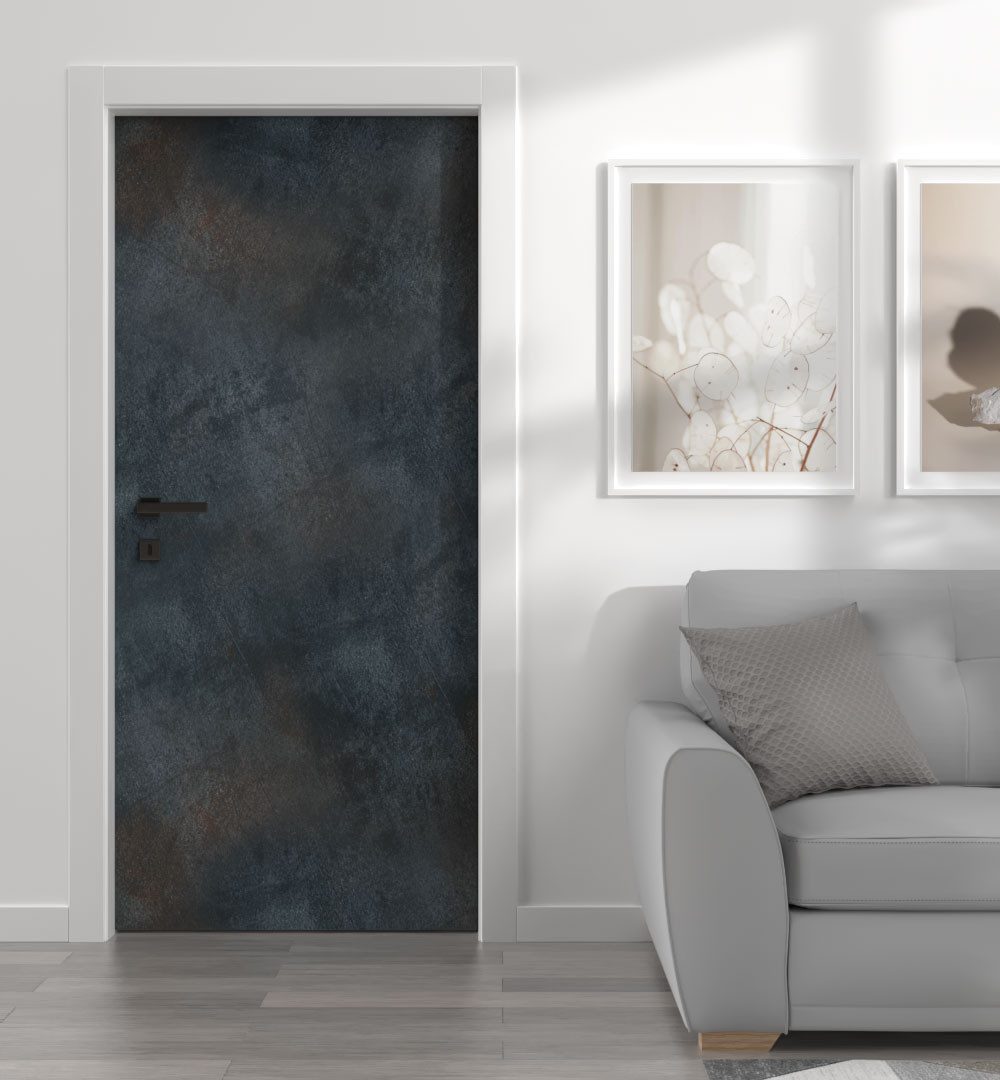 MyMaxxi Dekorationsfolie Türtapete Türposter Türfolie selbstklebend Stahl d günstig online kaufen