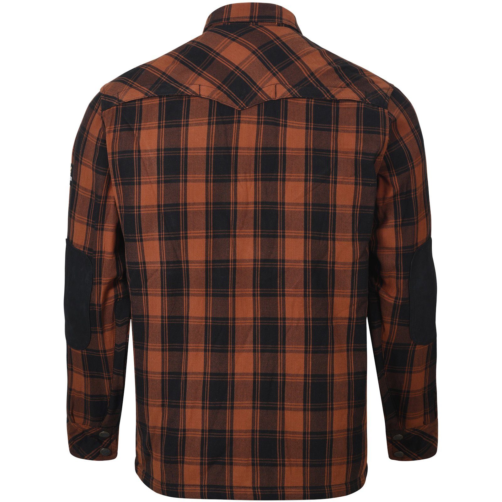 Bores Motorradjacke Bores Lumberjack Jacken-Hemd rostbraun / schwarz Herren motorradjacke herren