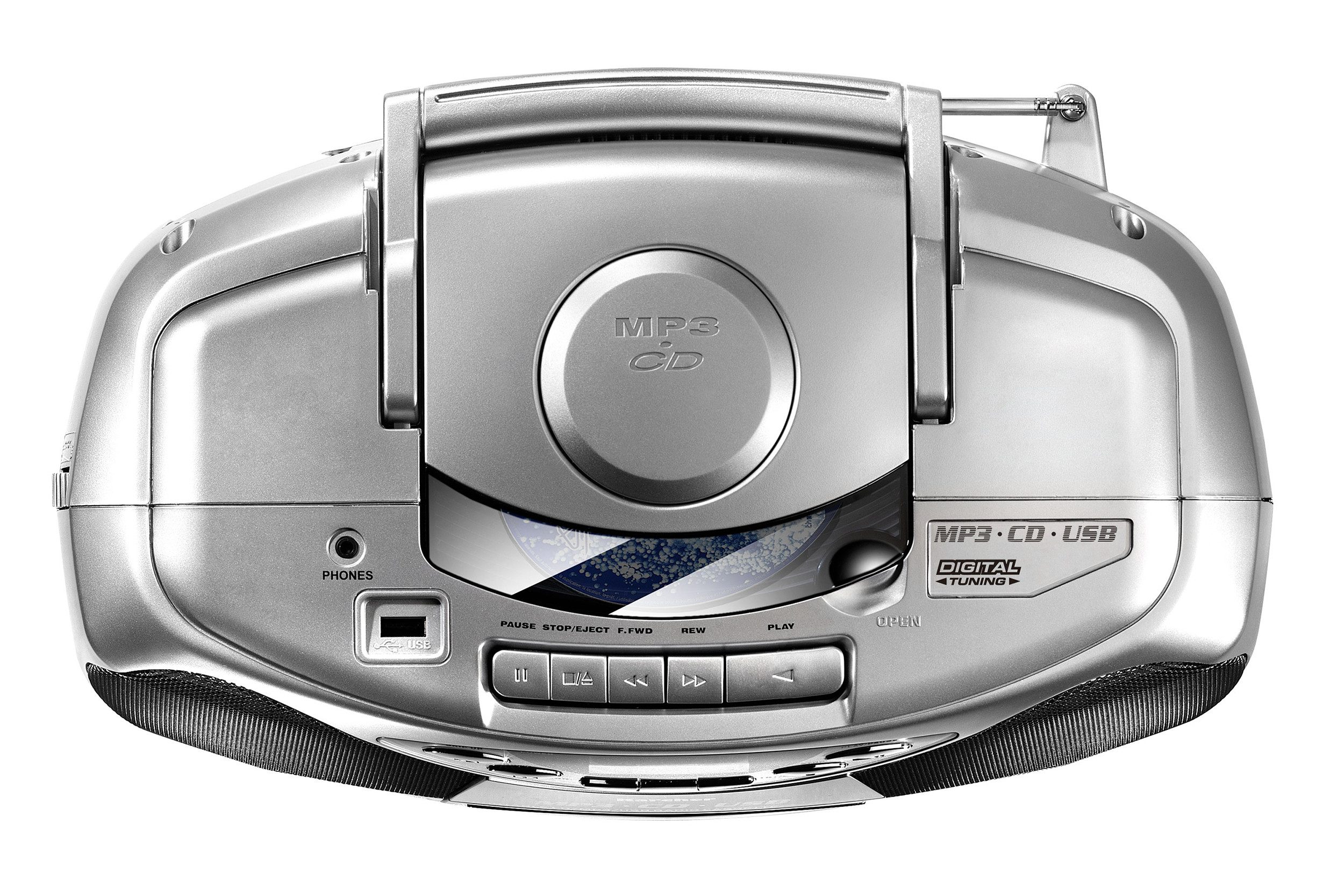 Karcher RR 510(N) Boombox (UKW (FM), 3 W, mit CD Player, UKW Radio, Kassettenspieler, MP3 Player) – Bild 2 von 4