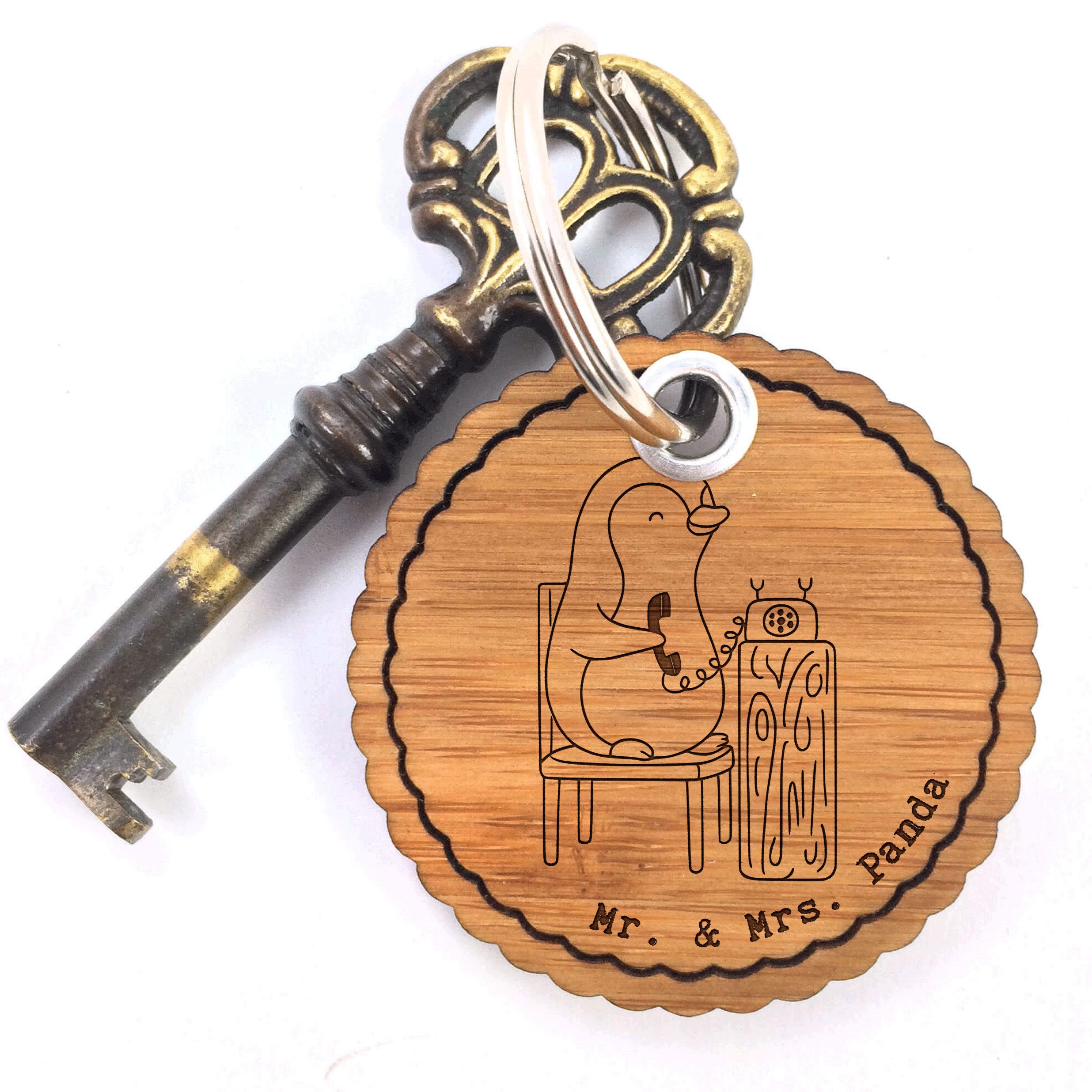 Schlüsselanhänger Sekretär Herz, Schlüsselanhänger, Transparent, Geschenk, Holzanhänger
