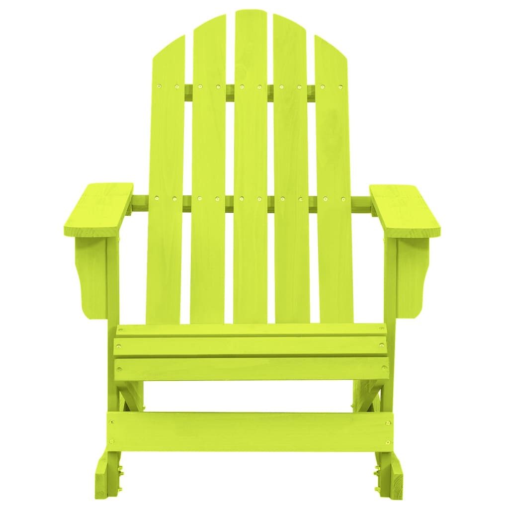 vidaXL Gartenstuhl Adirondack-Schaukelstuhl Massivholz Tanne Grün günstig online kaufen