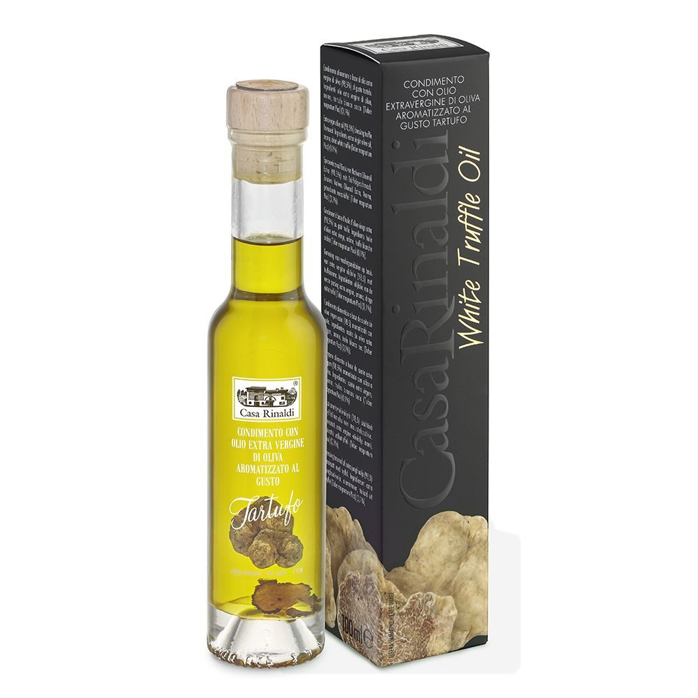 Casa Rinaldi Speiseöl, Casa Rinaldi Natives Olivenöl mit weissen Trüffel Flasche 100ml