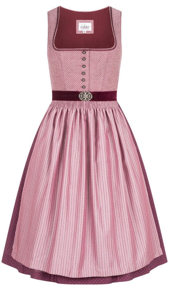 Nübler Dirndl Midi Dirndl Lohe in Beere von Nübler günstig online kaufen