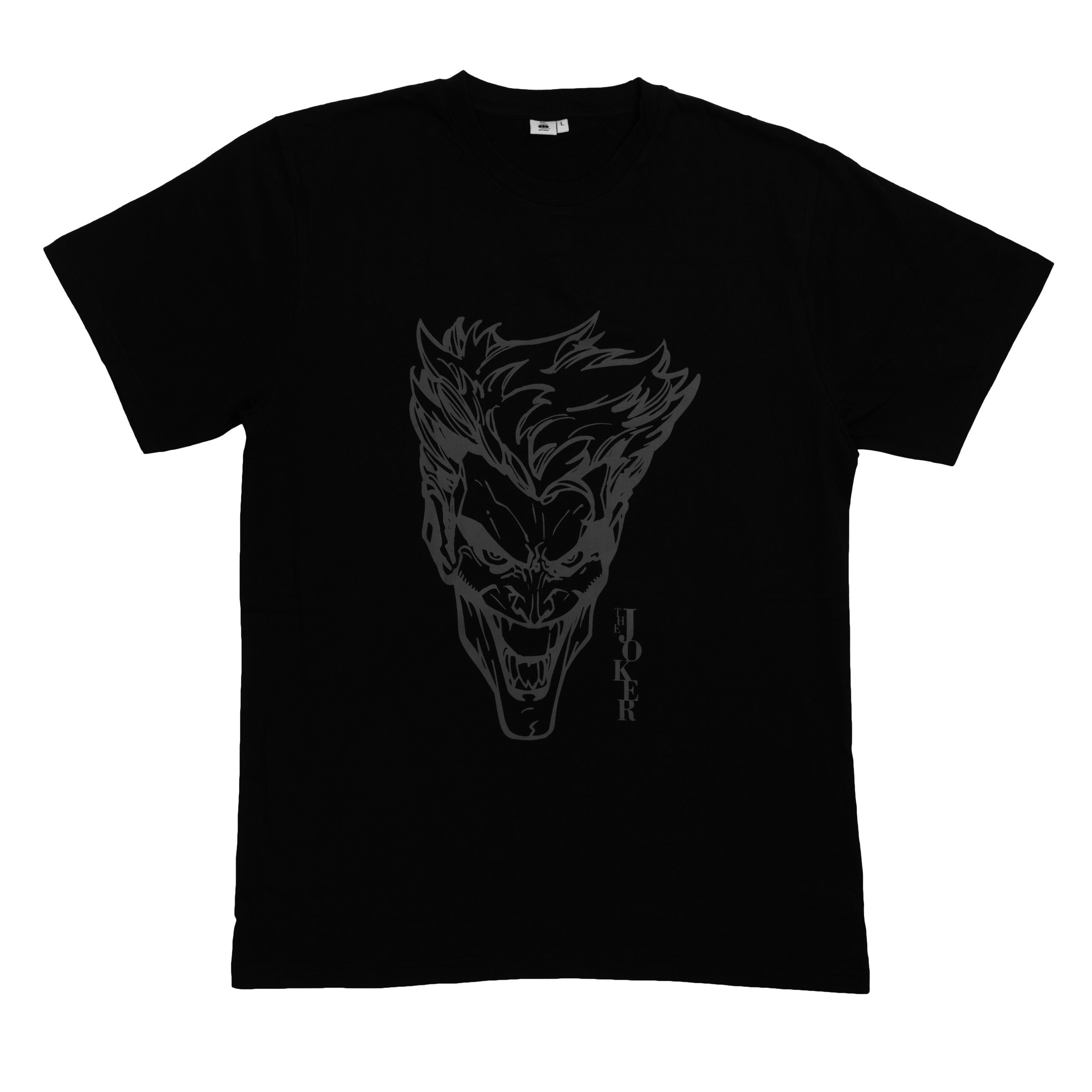 Herren T-Shirt The Comics - Batman Labels® DC United T-Shirt Rundhalsausschnitt Schwarz Joker