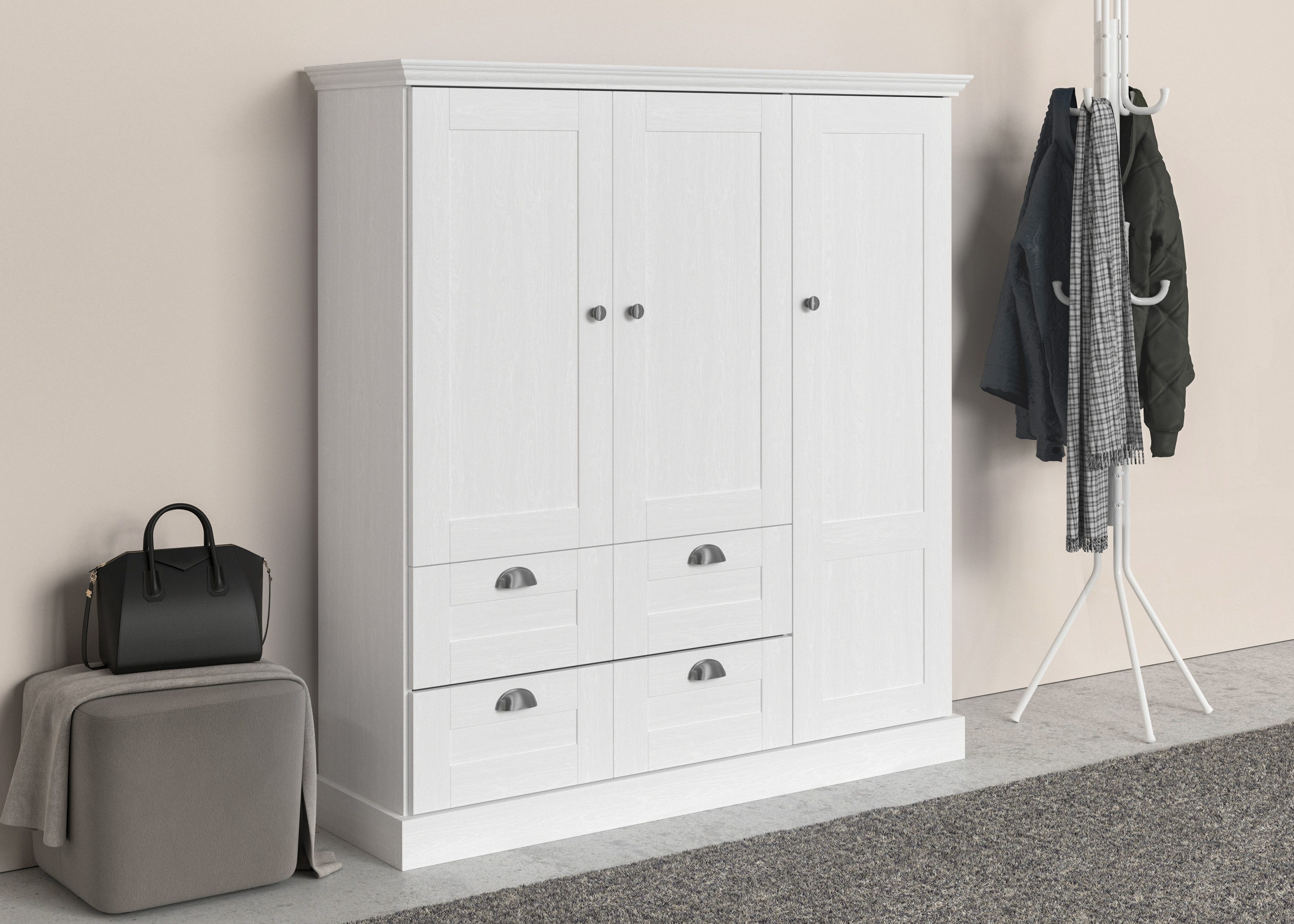 OTTO home Wäscheschrank "Motala" B/H/T ca. 133x120x35, mit 2 große Schublad günstig online kaufen