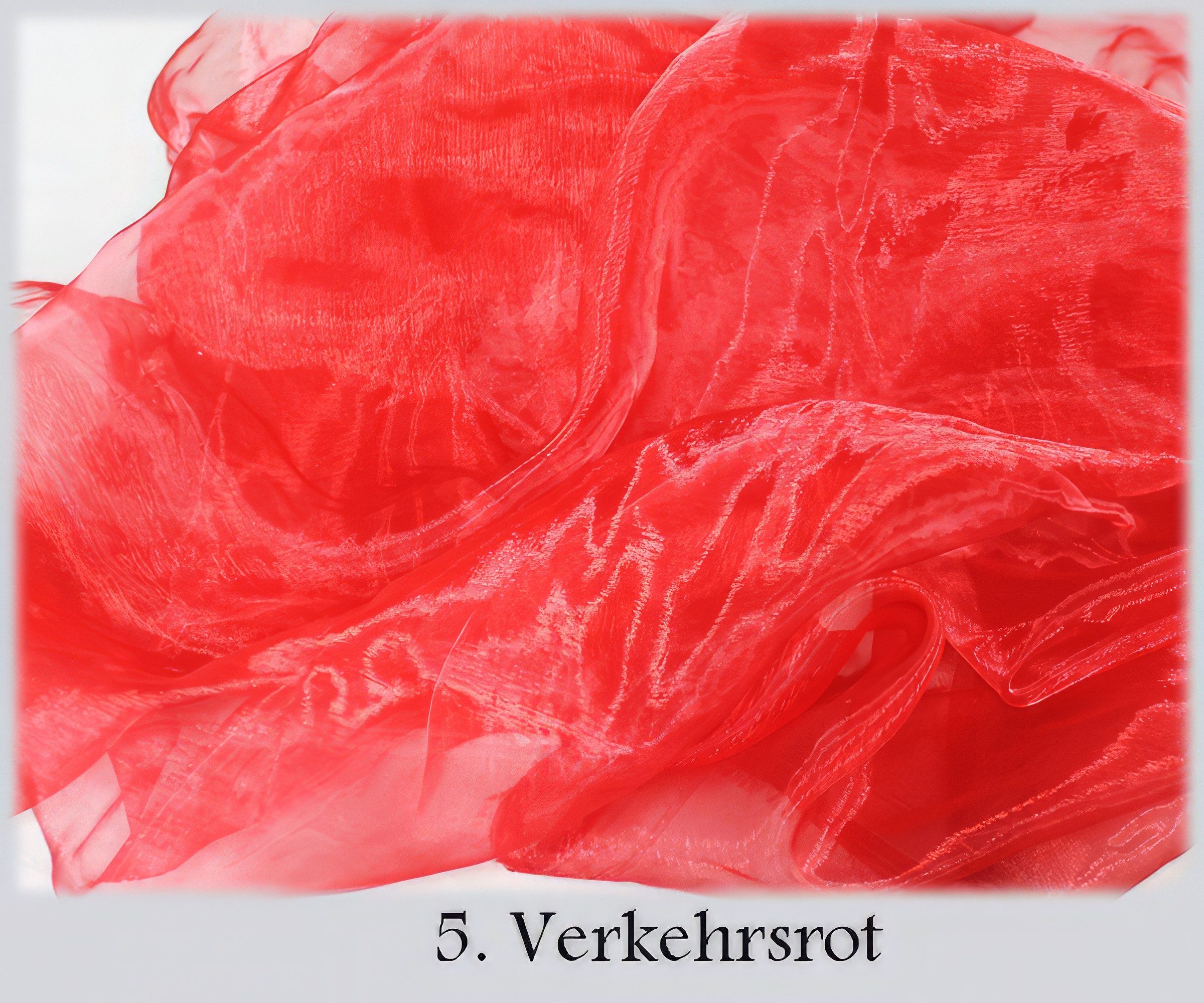 Yudu Stoff Organza Dekostoff Floristik duchsichtig 1,50M breite Kleidung