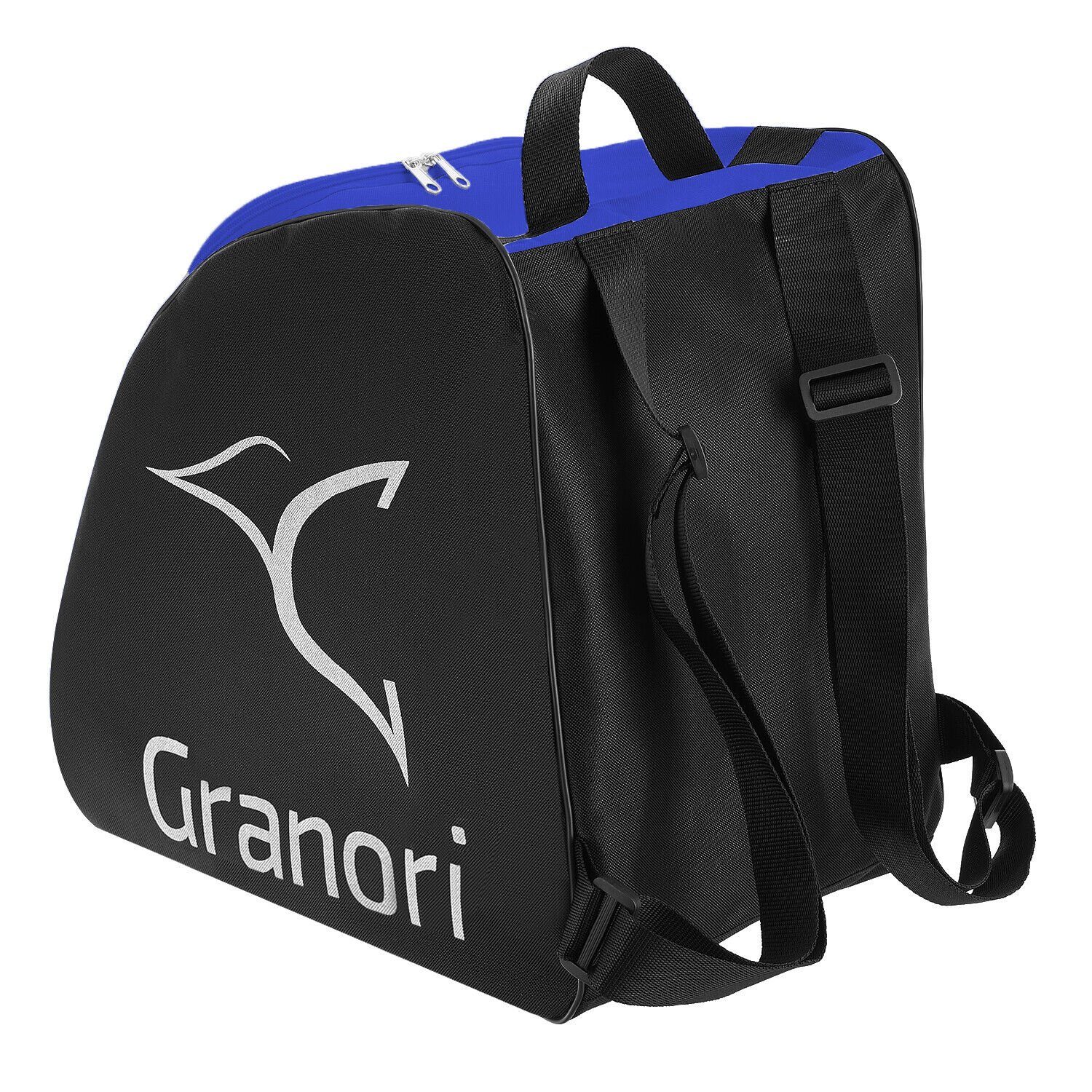 Granori Skitasche / Skisack + Skischuhtasche Kombi-Set für 1 Paar Skischuhe & Skier (Spar-Set), mit Entwässerungsöffnungen