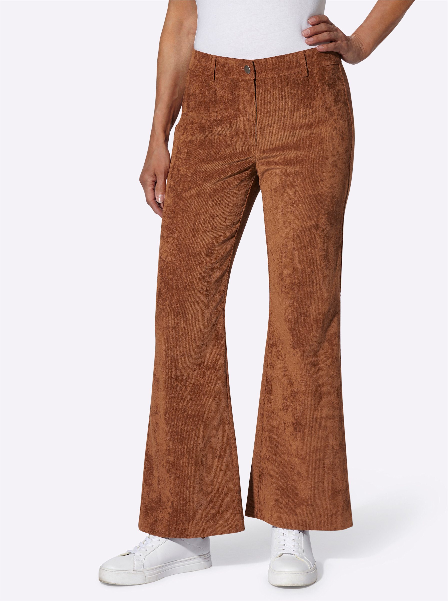 Sieh an! Jerseyhose Cordhose Innenbeinlänge ca. günstig online kaufen