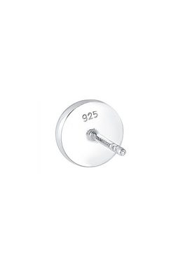 Kuzzoi Paar Ohrstecker Basic Kreis Geo Trend Emaille 925 Sterling Silber