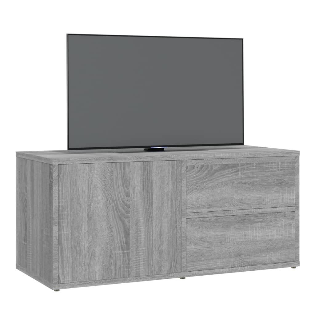 furnicato cm Holzwerkstoff Sonoma 80x34x36 TV-Schrank Grau