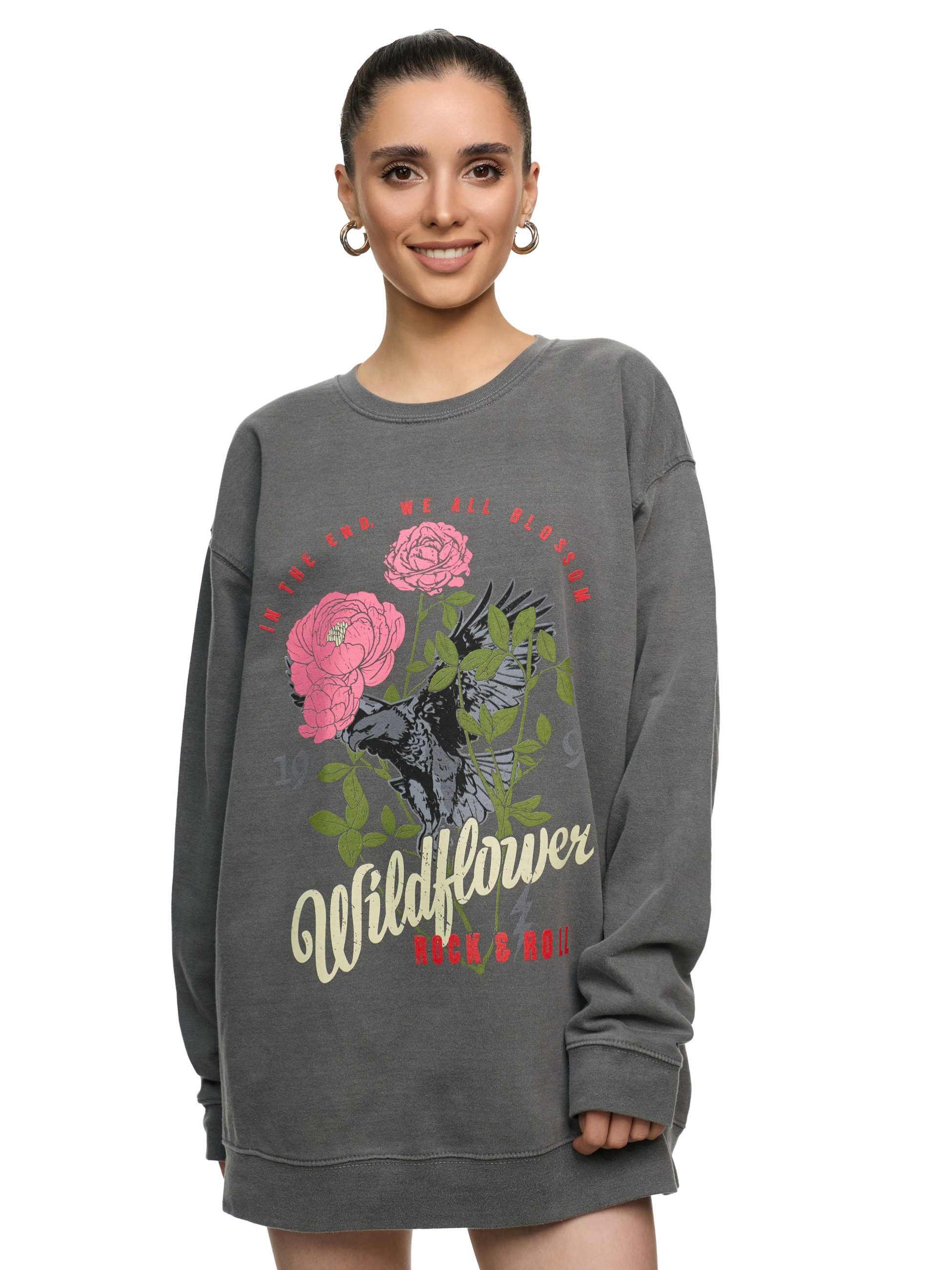 Worldclassca Sweatshirt Worldclassca Oversized Sweatshirt WILDFLOWER günstig online kaufen