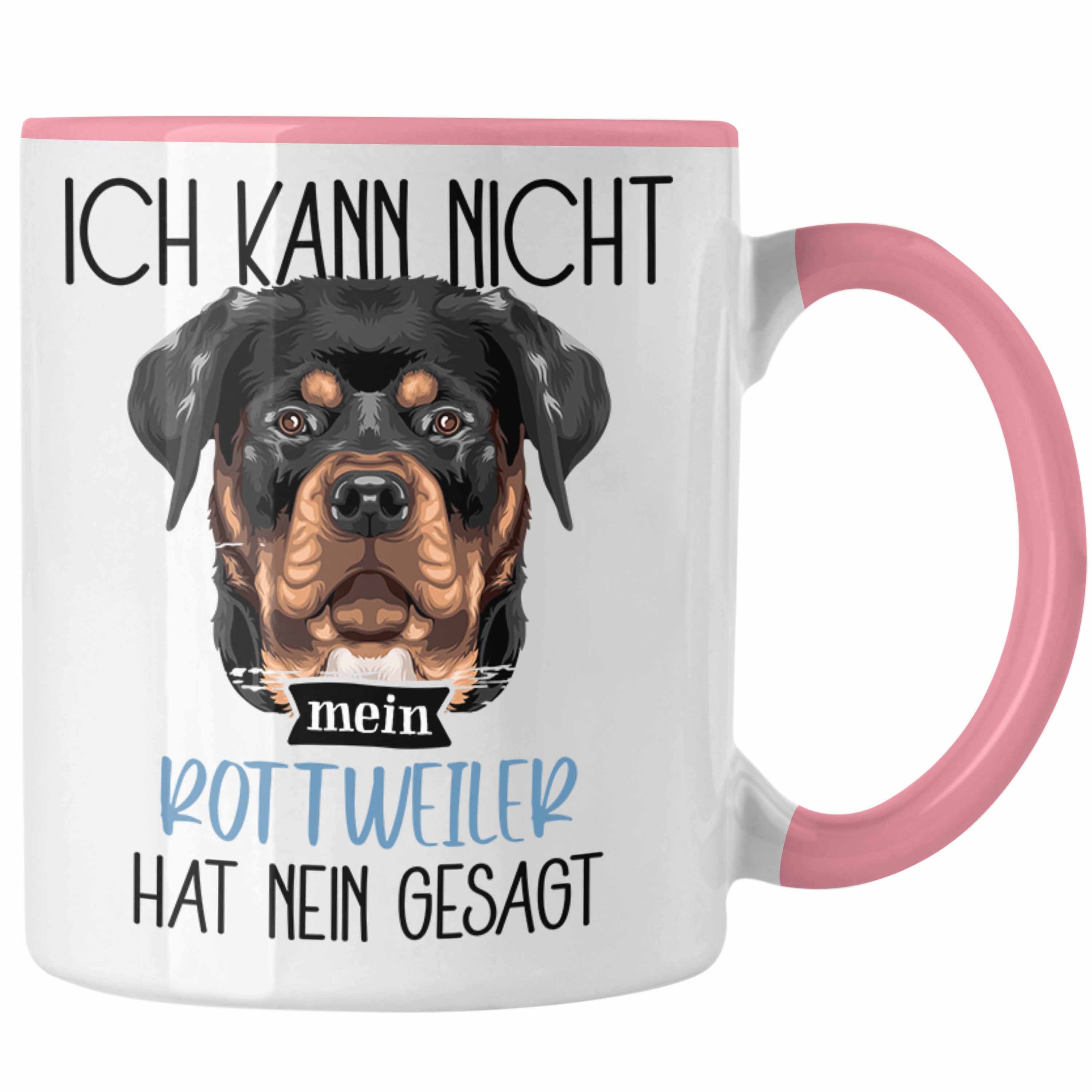 Trendation Geschenkidee Ka Rosa Spruch Ich Lustiger Geschenk Besitzer Tasse Tasse Rottweiler