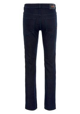 BOSS ORANGE Slim-fit-Jeans Delaware BC-L-C mit Leder-Badge