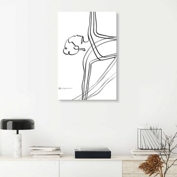 Posterlounge XXL-Wandbild Yoga In Art, Dreieck Pose (Trikonasana), Fitnessraum Minimalistisch Grafikdesign