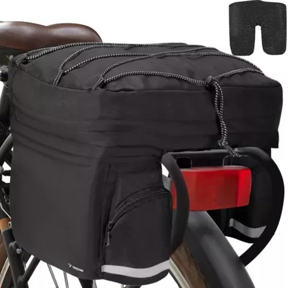 Trizand Gepäckträgertasche Wasserdichte Gepäckträger Tasche Fahrrad - Ultimativer Gepäckträger (Fahrrad Gepäckträgertasche-Set, 1x Gepäcktragertasche mit Schutz)