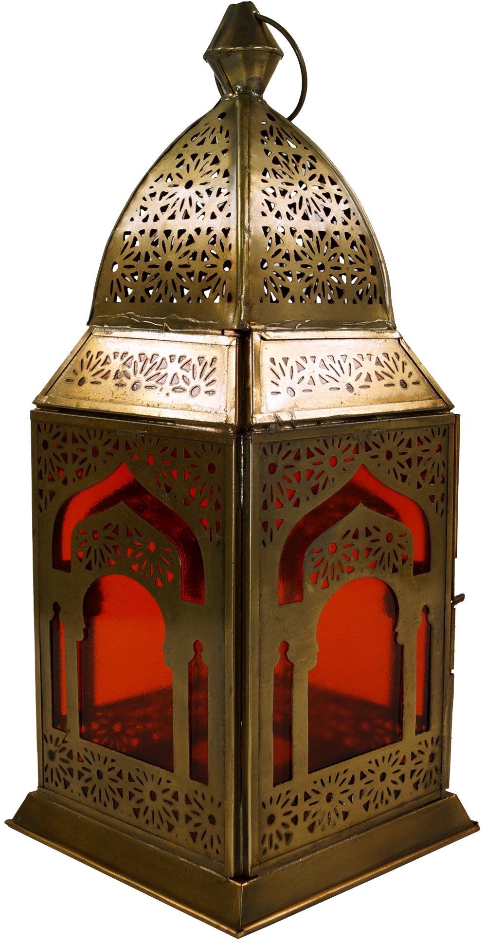 Guru-Shop Laterne Orientalische Metall/Glas Laterne in..
