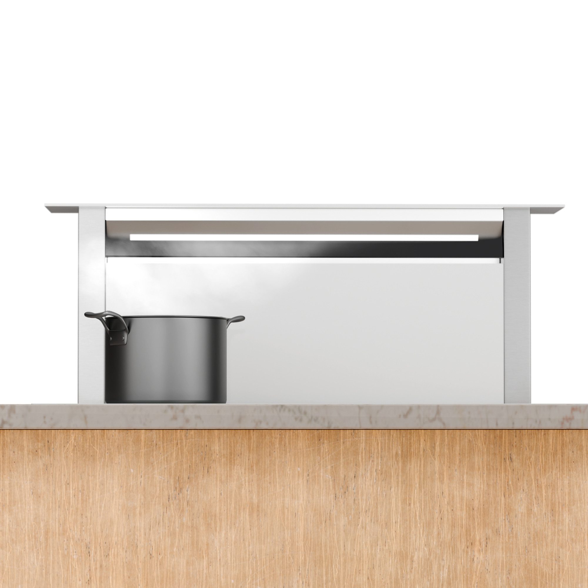 Klarstein Deckenhaube Royal Flush Eco 75 Royal Flush Eco 75, Dunstabzugshaube Downdraft Abzughaube Abluft Umluft