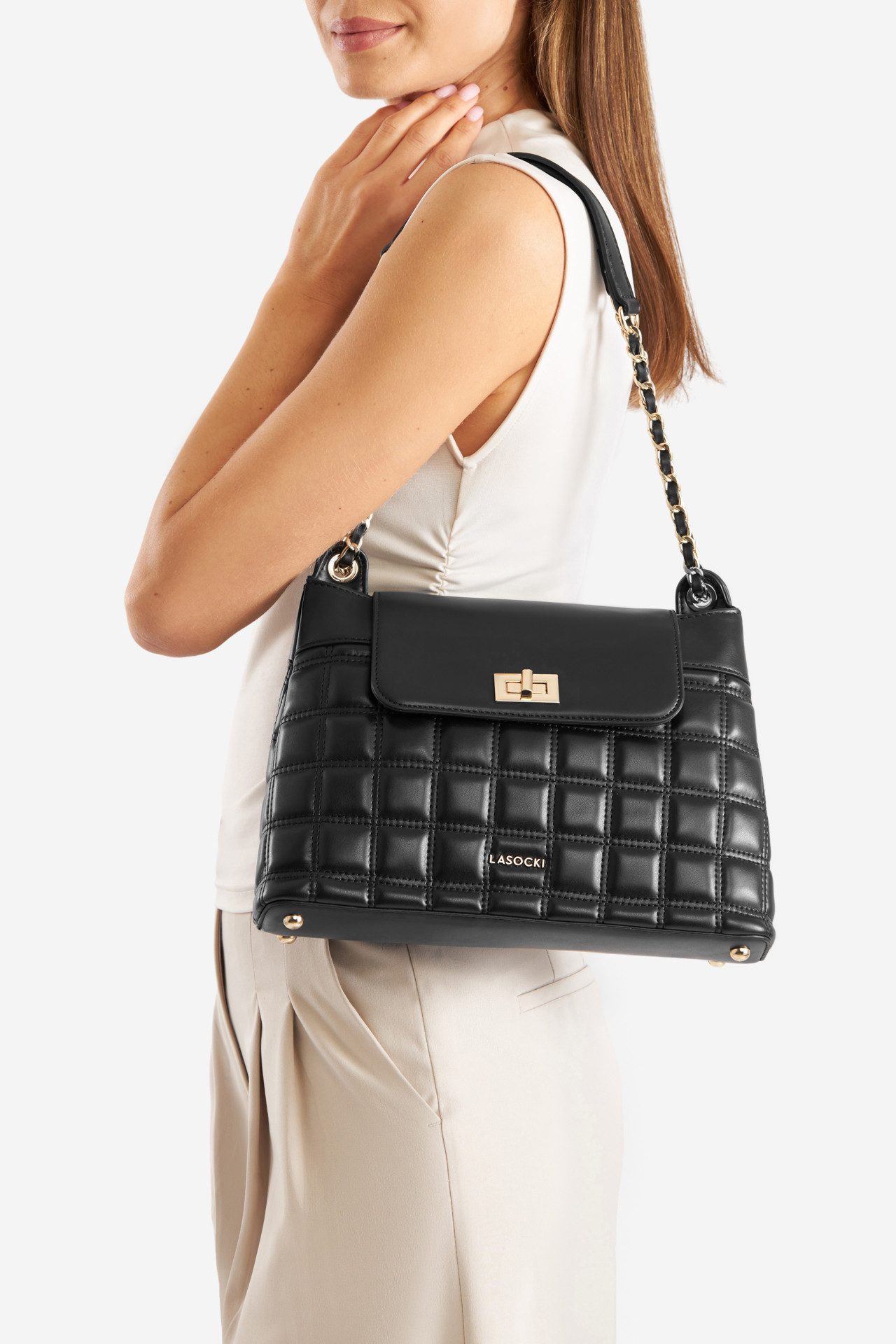 Handtasche Lasocki Kleine Tasche LSK-B-003-06 schwarz