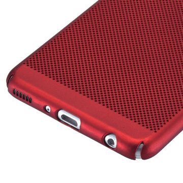 König Design Handyhülle Huawei P10 Plus, Huawei P10 Plus Handyhülle Backcover Rot