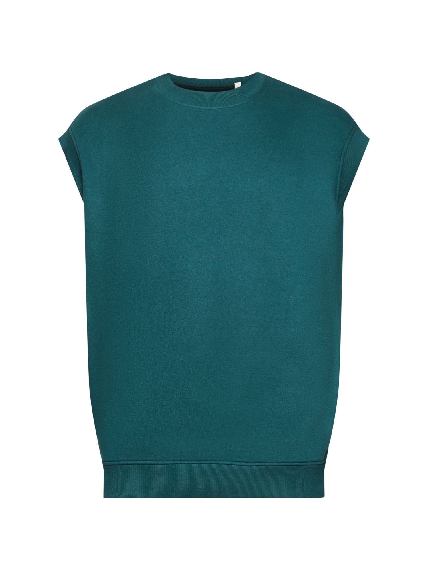 Sweatshirt DARK (1-tlg) edc Ärmelloses GREEN by Sweatshirt TEAL Esprit