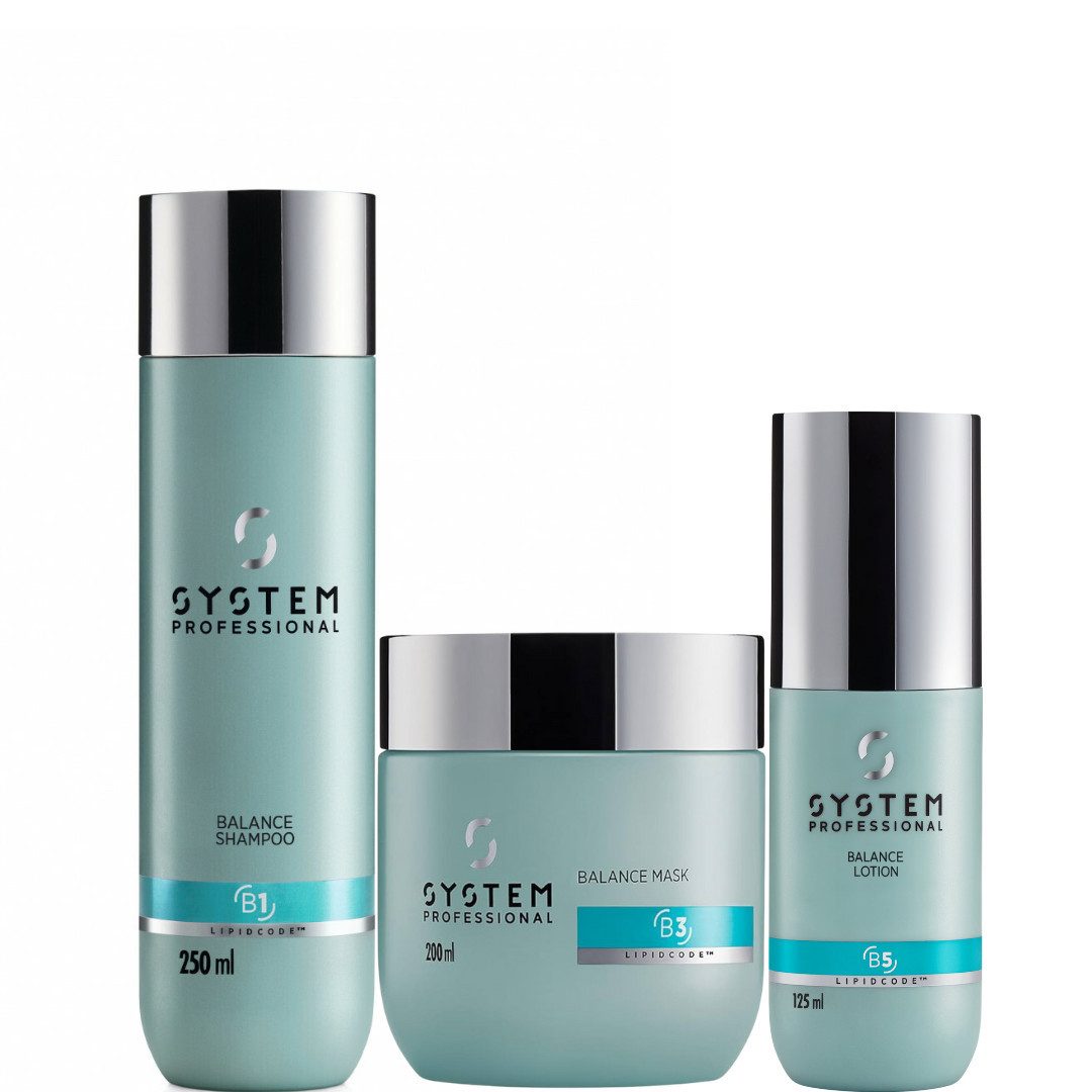 System Professional Haarpflege-Set Lipid Code Balance Trio, 3-tlg.