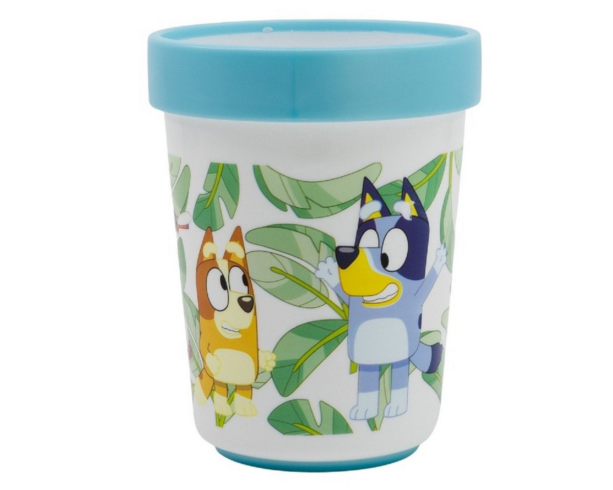 Bluey Tasse Kindergeschirr ab 4 Jahren Tasse für Kinder mikrowellengeeignet 260 ml