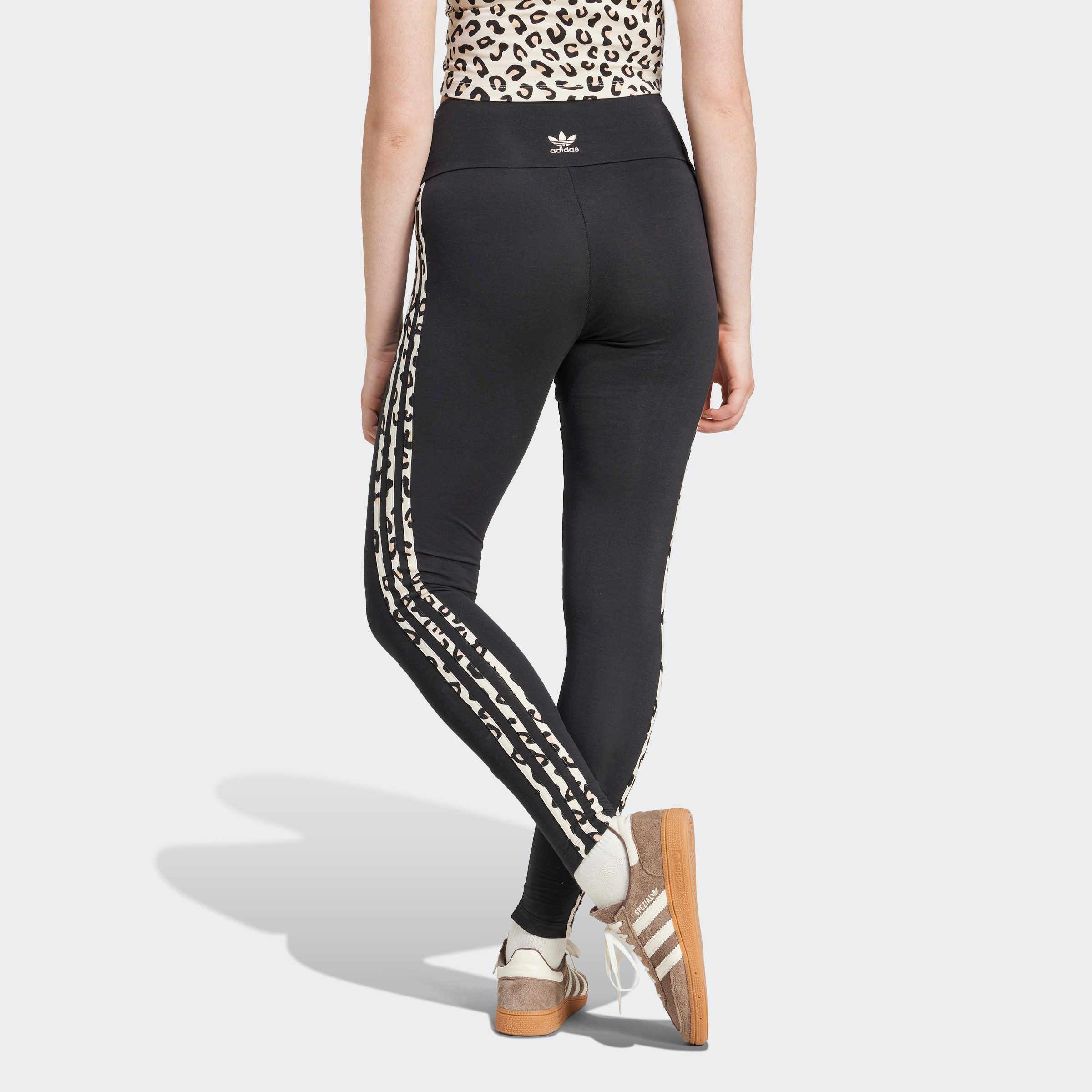 Adidas leopard print tights discount